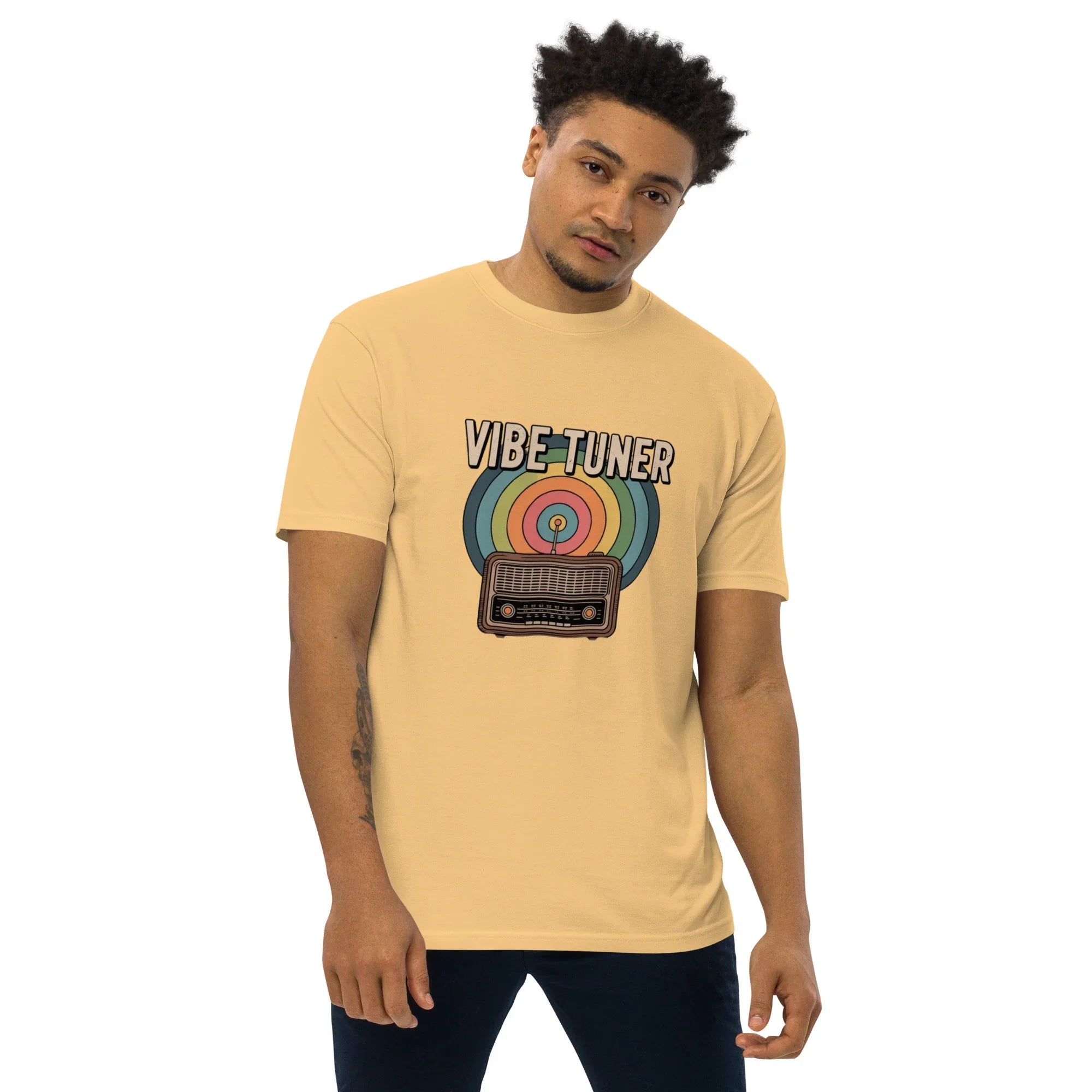 Vibe Tuner – Retro Radio Graphic Tee for Men - RaZits