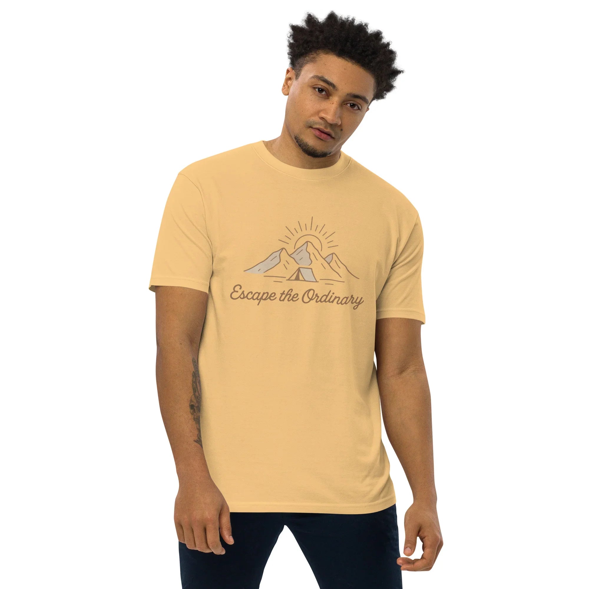 Escape the Ordinary Tee – Mountain Tent Graphic Shirt - RaZits