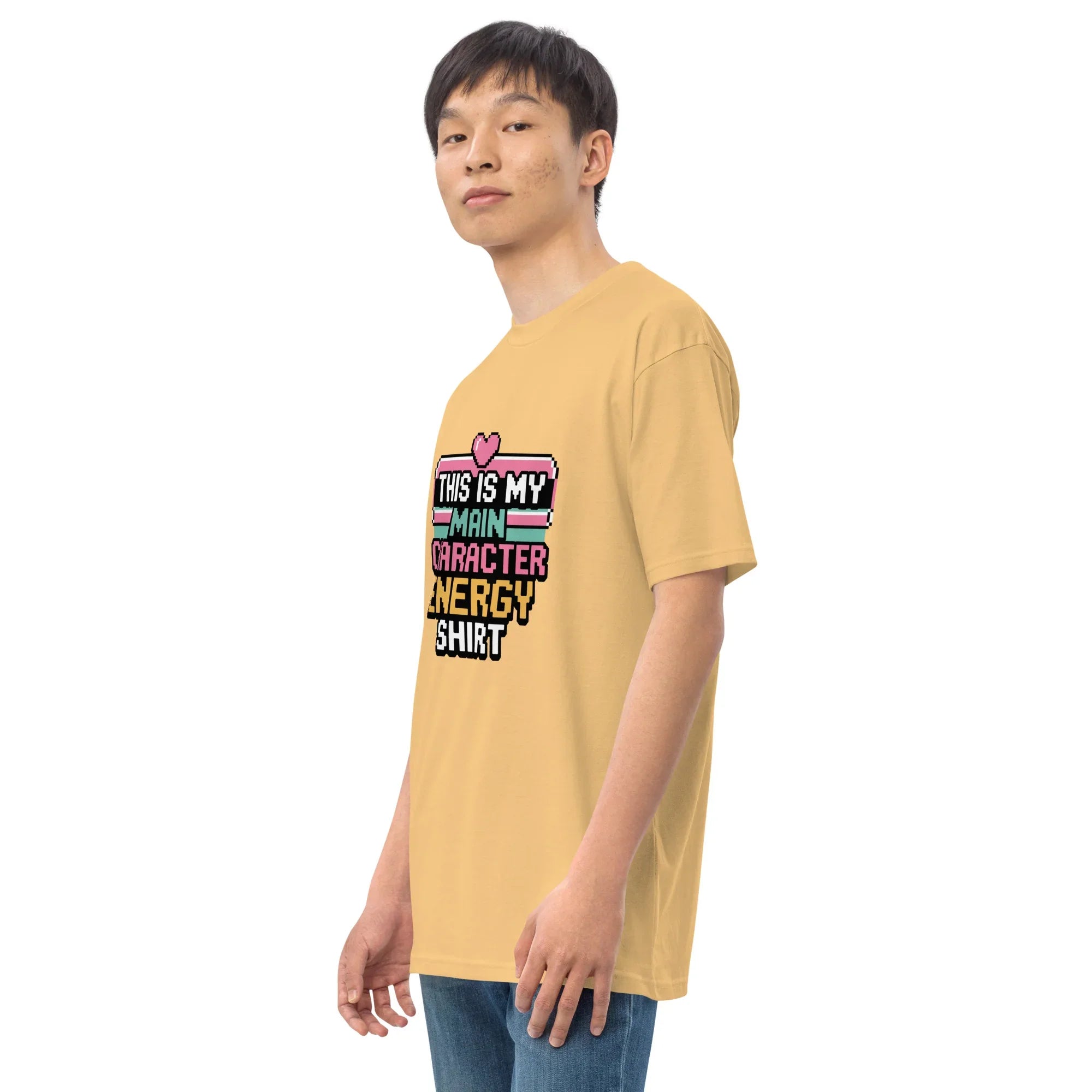 Main Character Energy Shirt – Pixel Gamer Vibes Tee - RaZits