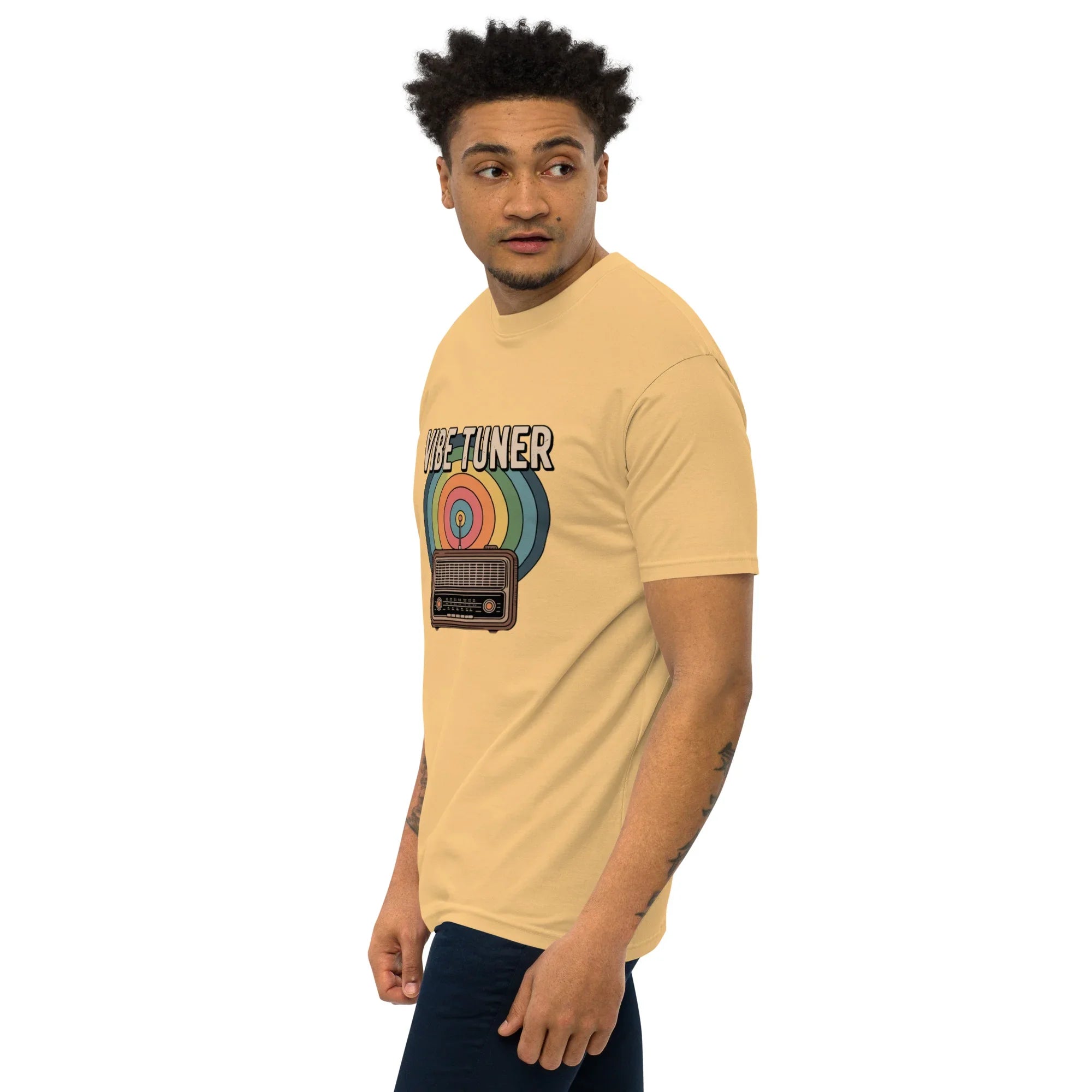 Vibe Tuner – Retro Radio Graphic Tee for Men - RaZits
