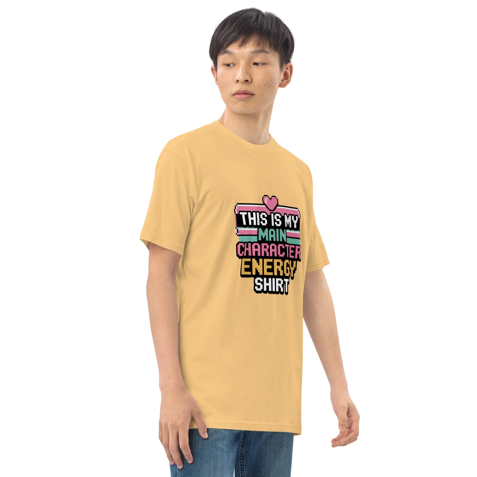 Main Character Energy Shirt – Pixel Gamer Vibes Tee - RaZits