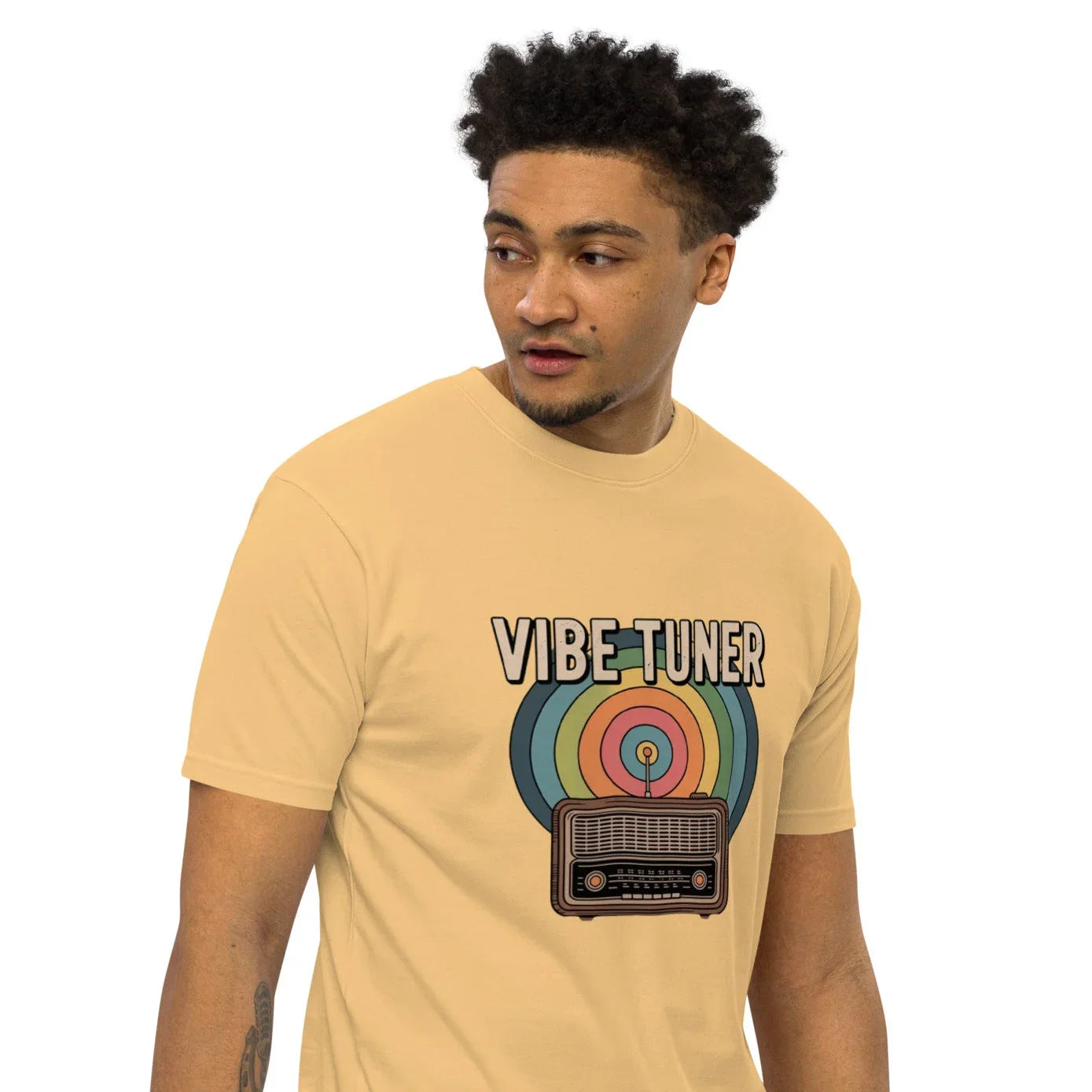 Vibe Tuner – Retro Radio Graphic Tee for Men - RaZits