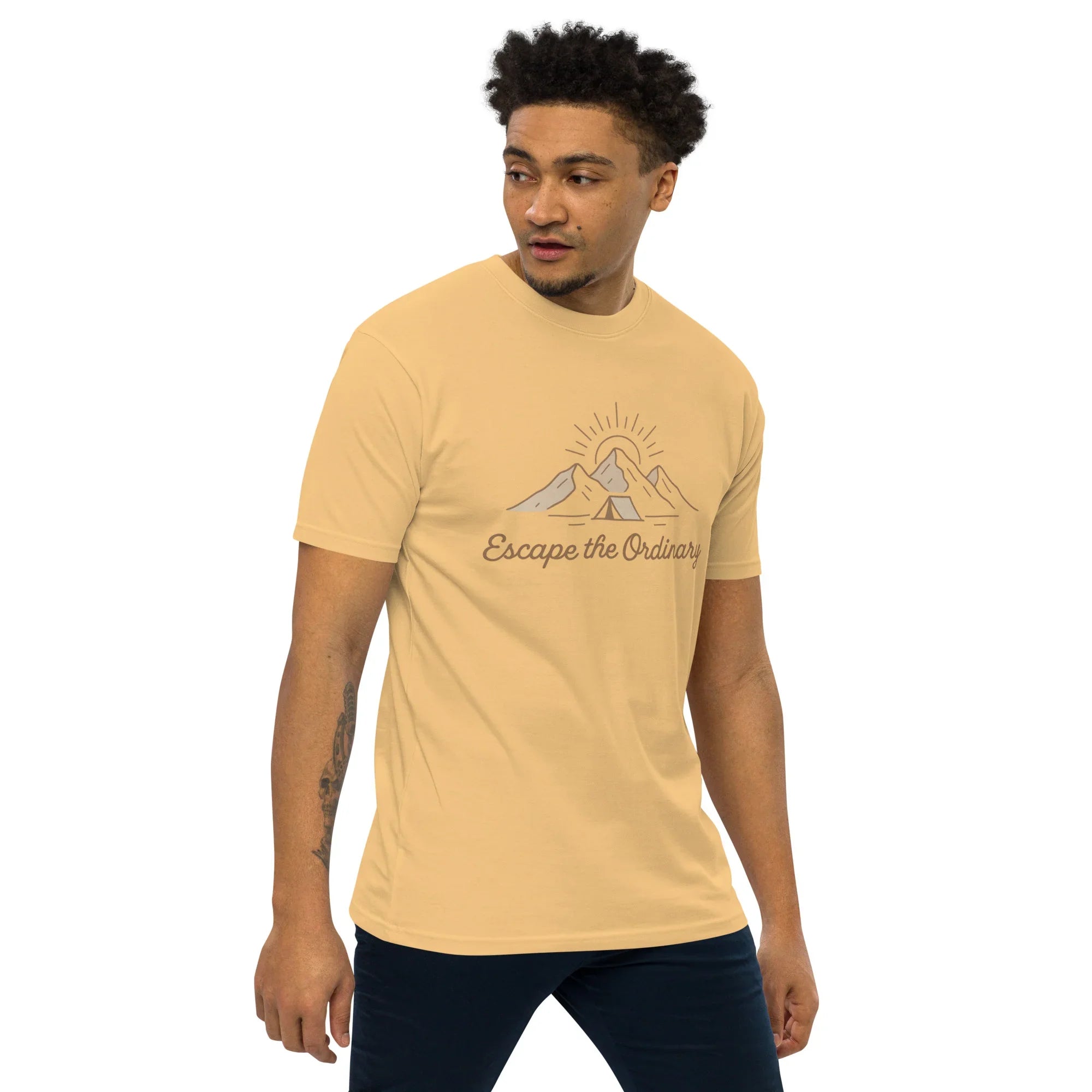Escape the Ordinary Tee – Mountain Tent Graphic Shirt - RaZits