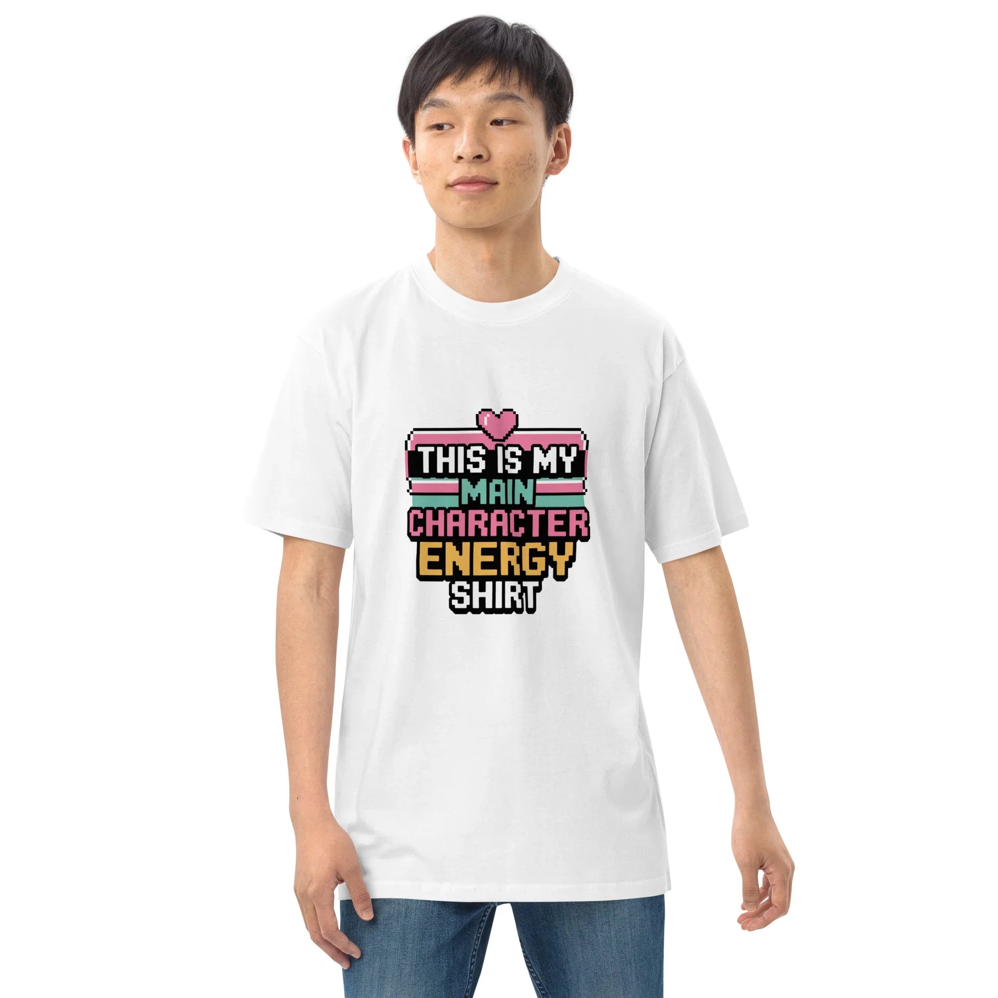 Main Character Energy Shirt – Pixel Gamer Vibes Tee - RaZits