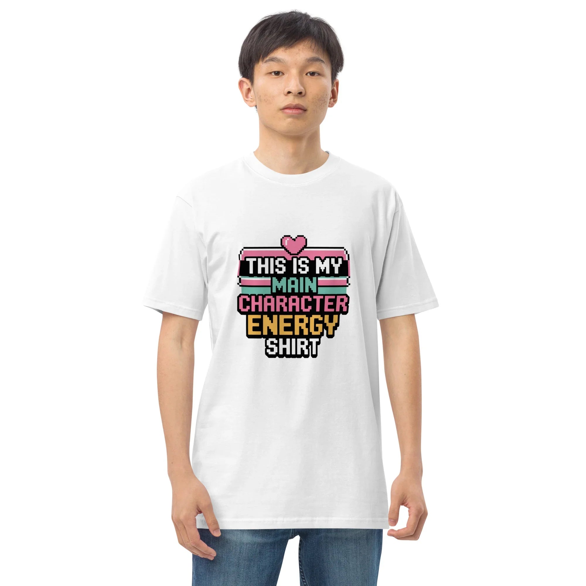 Main Character Energy Shirt – Pixel Gamer Vibes Tee - RaZits