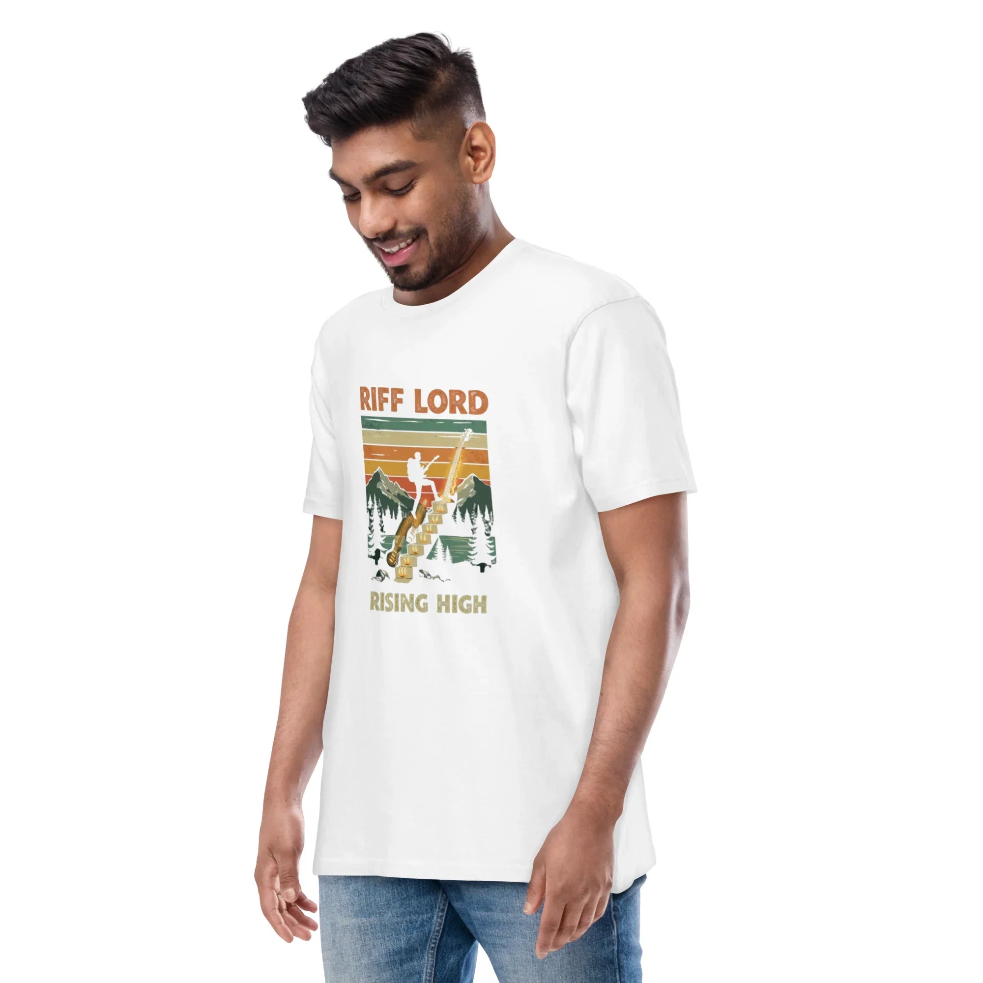 Riff Lord Rising High – Vintage Rock Men’s Tee - RaZits