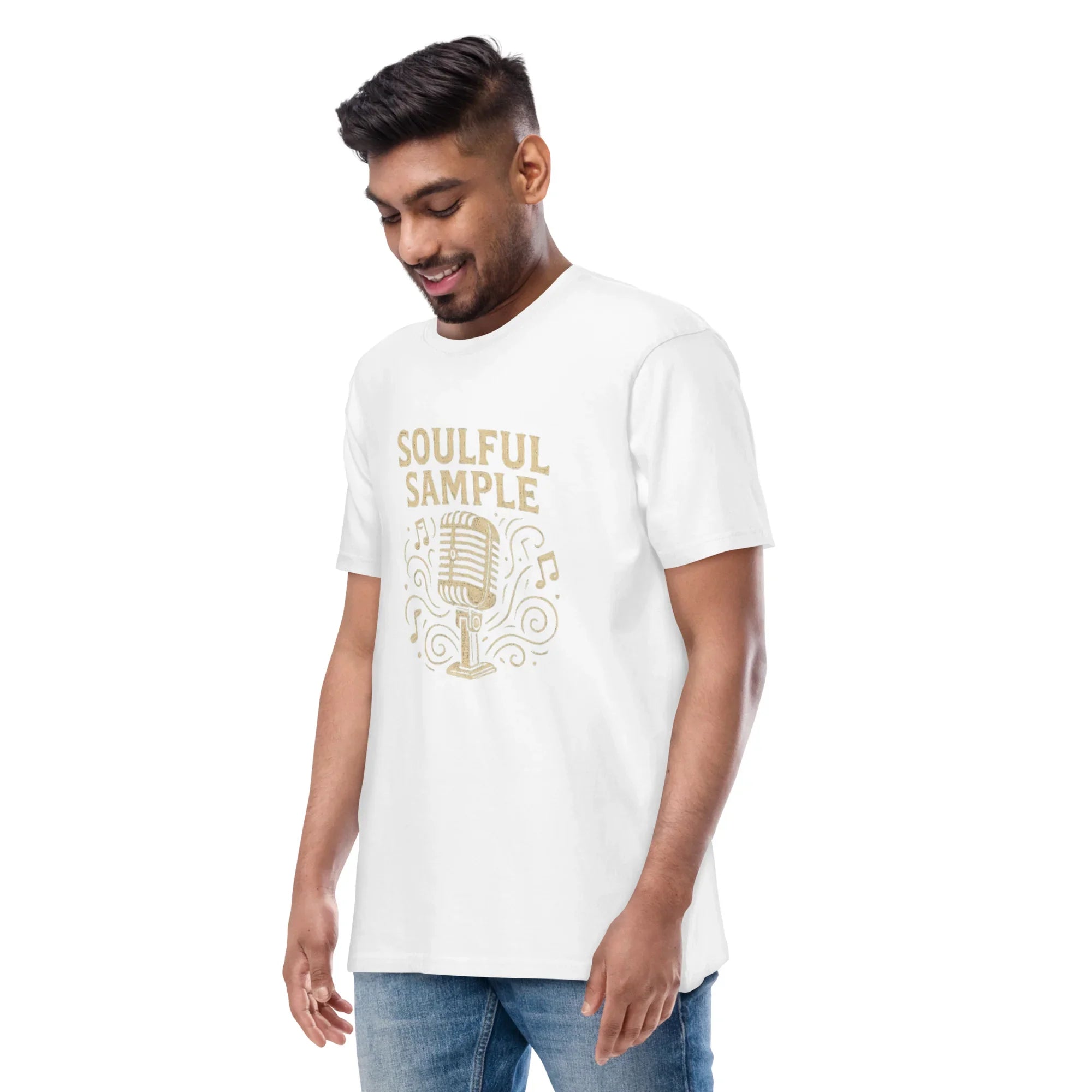 Soulful Sample – Vintage Mic Music Tee for Men - RaZits