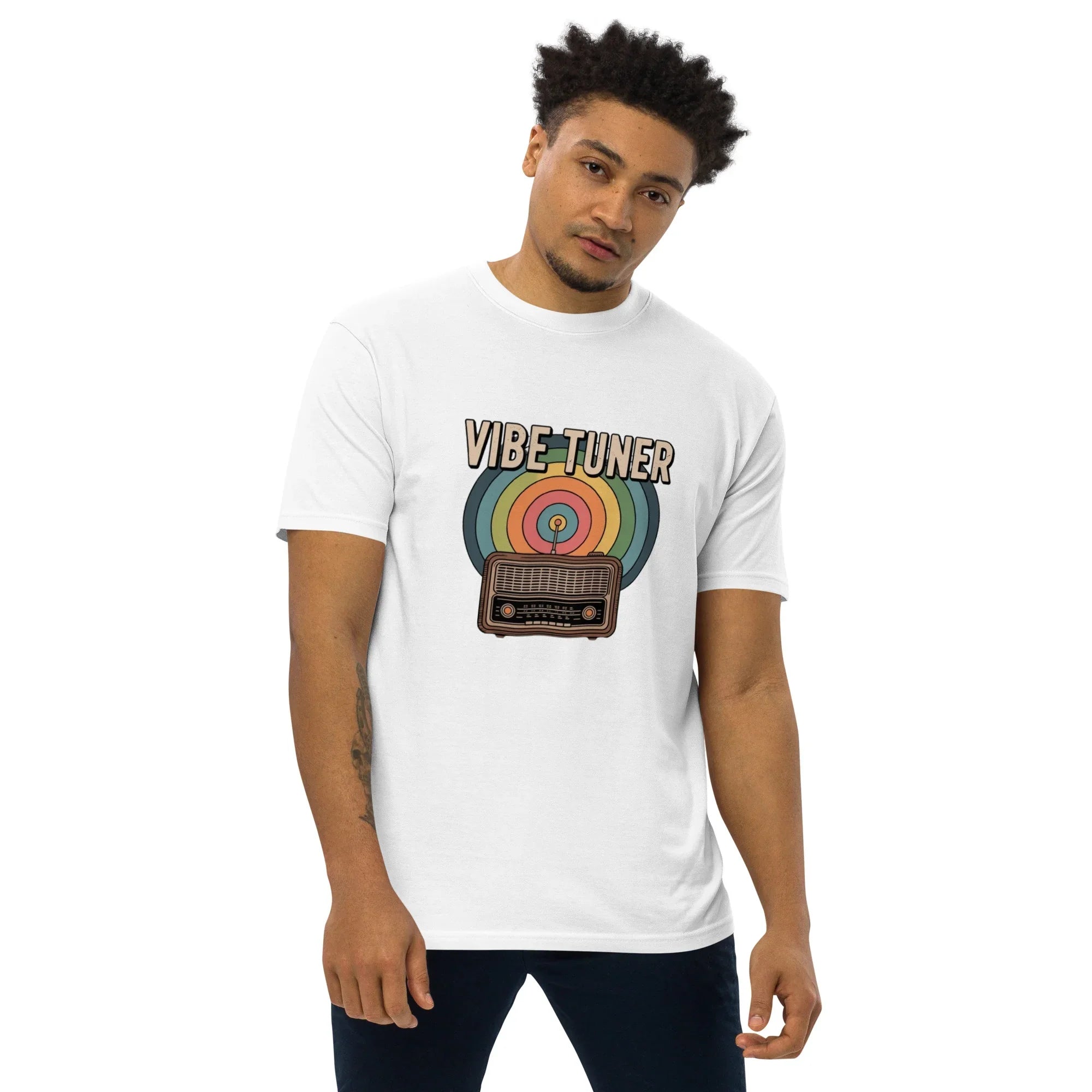 Vibe Tuner – Retro Radio Graphic Tee for Men - RaZits