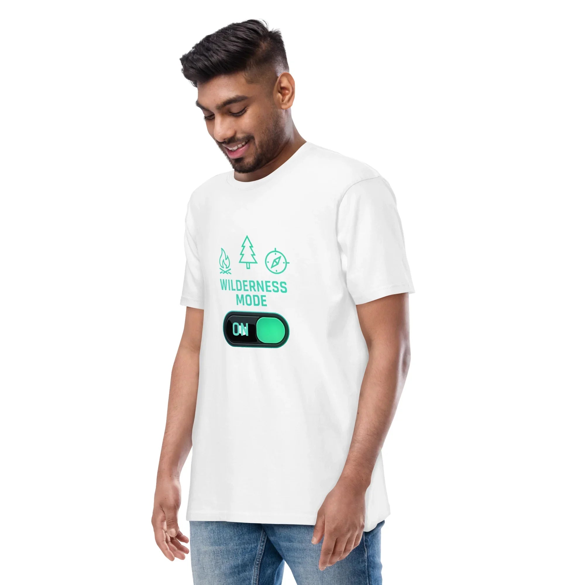 Wilderness Mode Tee – Neon Graphic Camp Shirt - RaZits