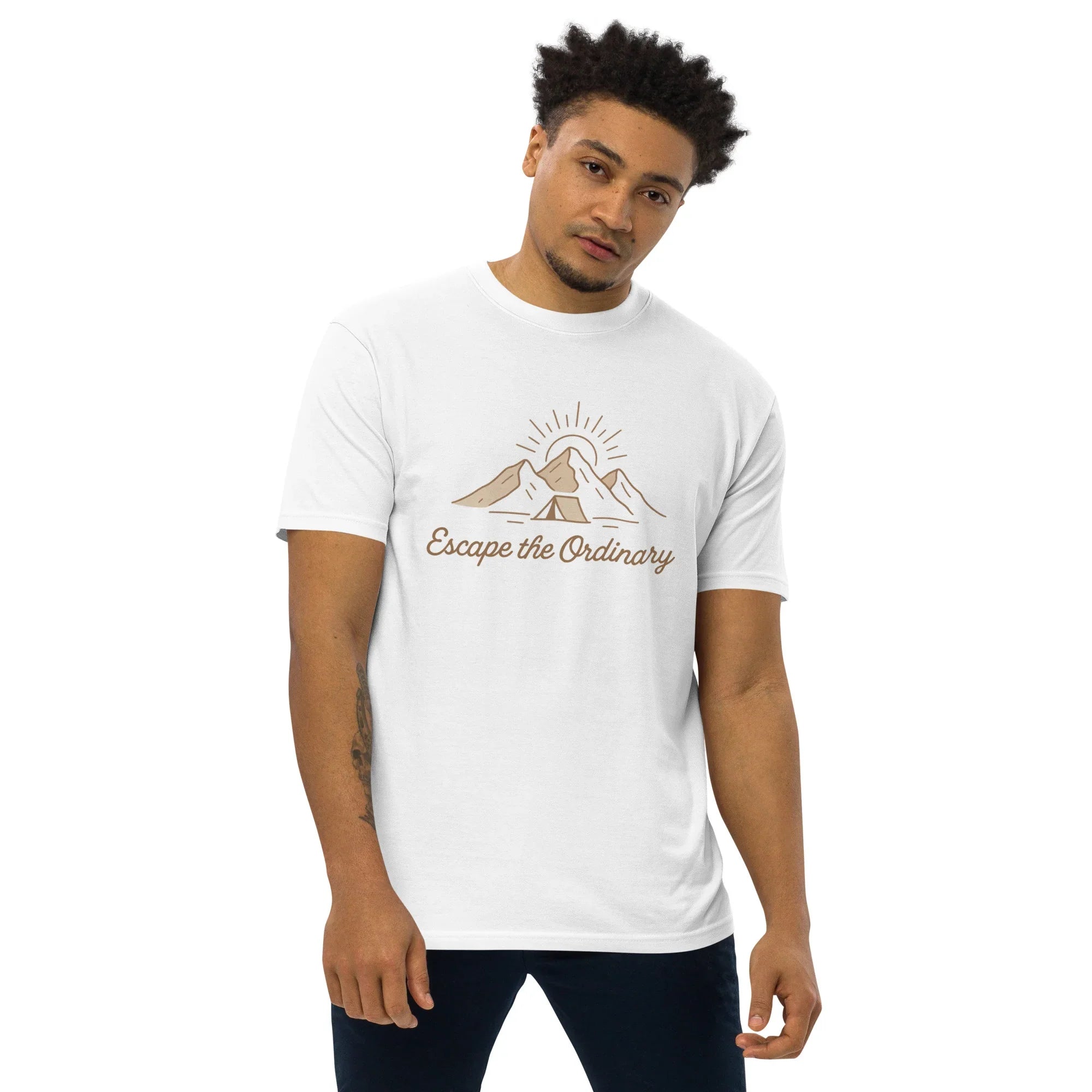 Escape the Ordinary Tee – Mountain Tent Graphic Shirt - RaZits