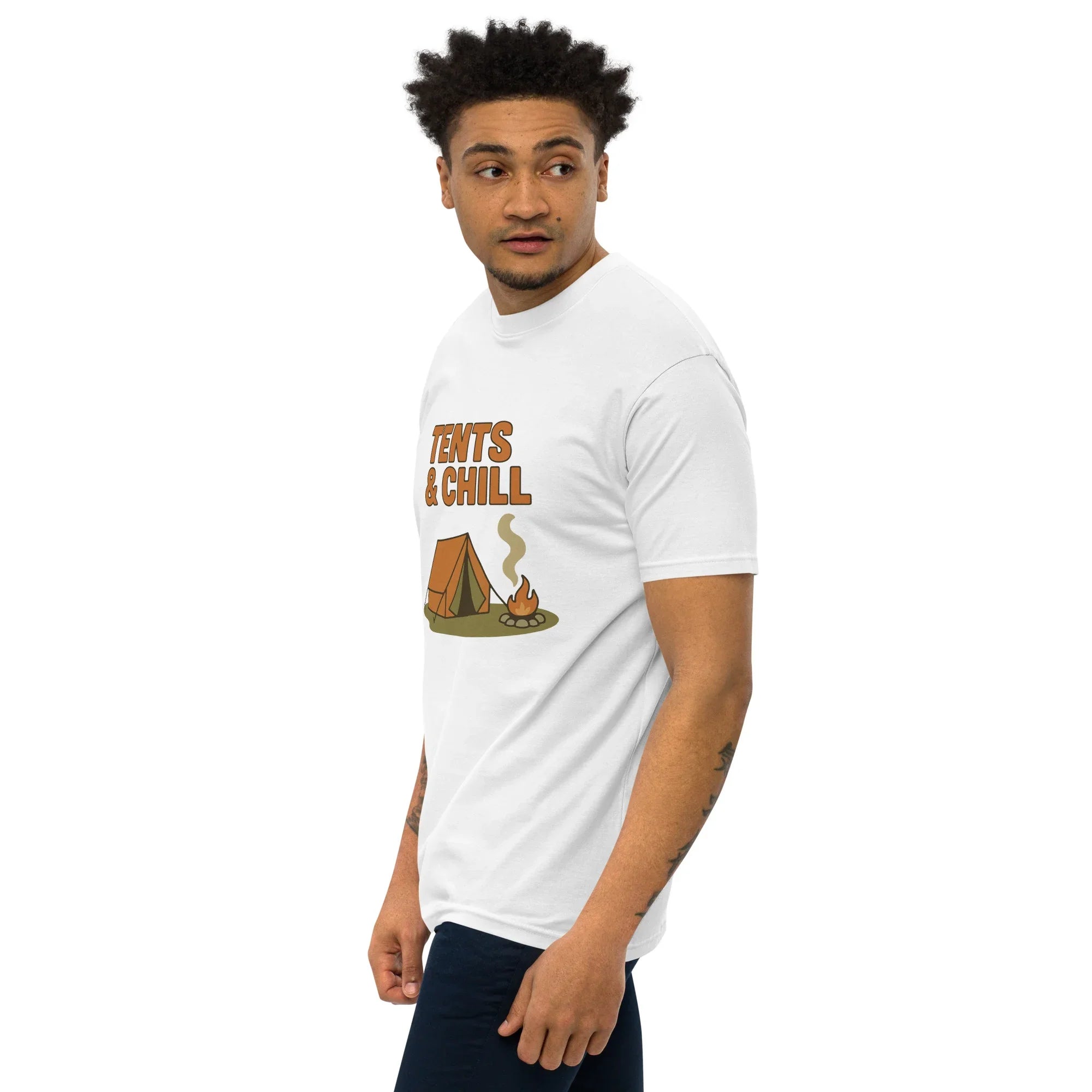 Tents & Chill Tee – Cozy Campfire Graphic Shirt - RaZits