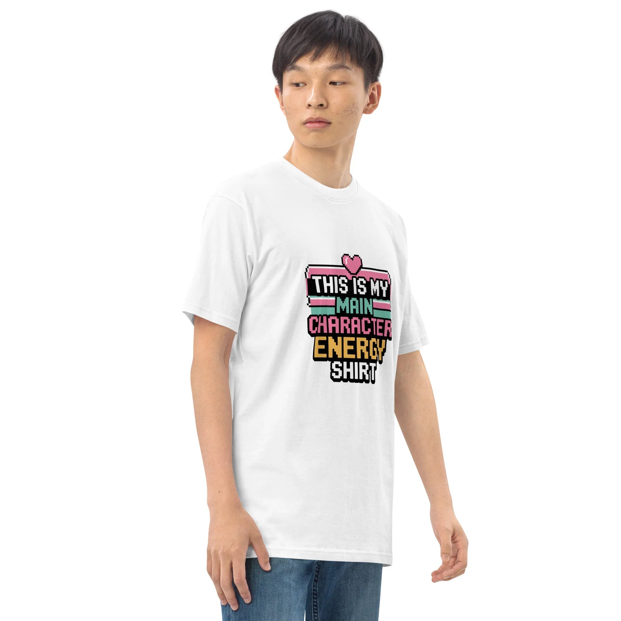 Main Character Energy Shirt – Pixel Gamer Vibes Tee - RaZits