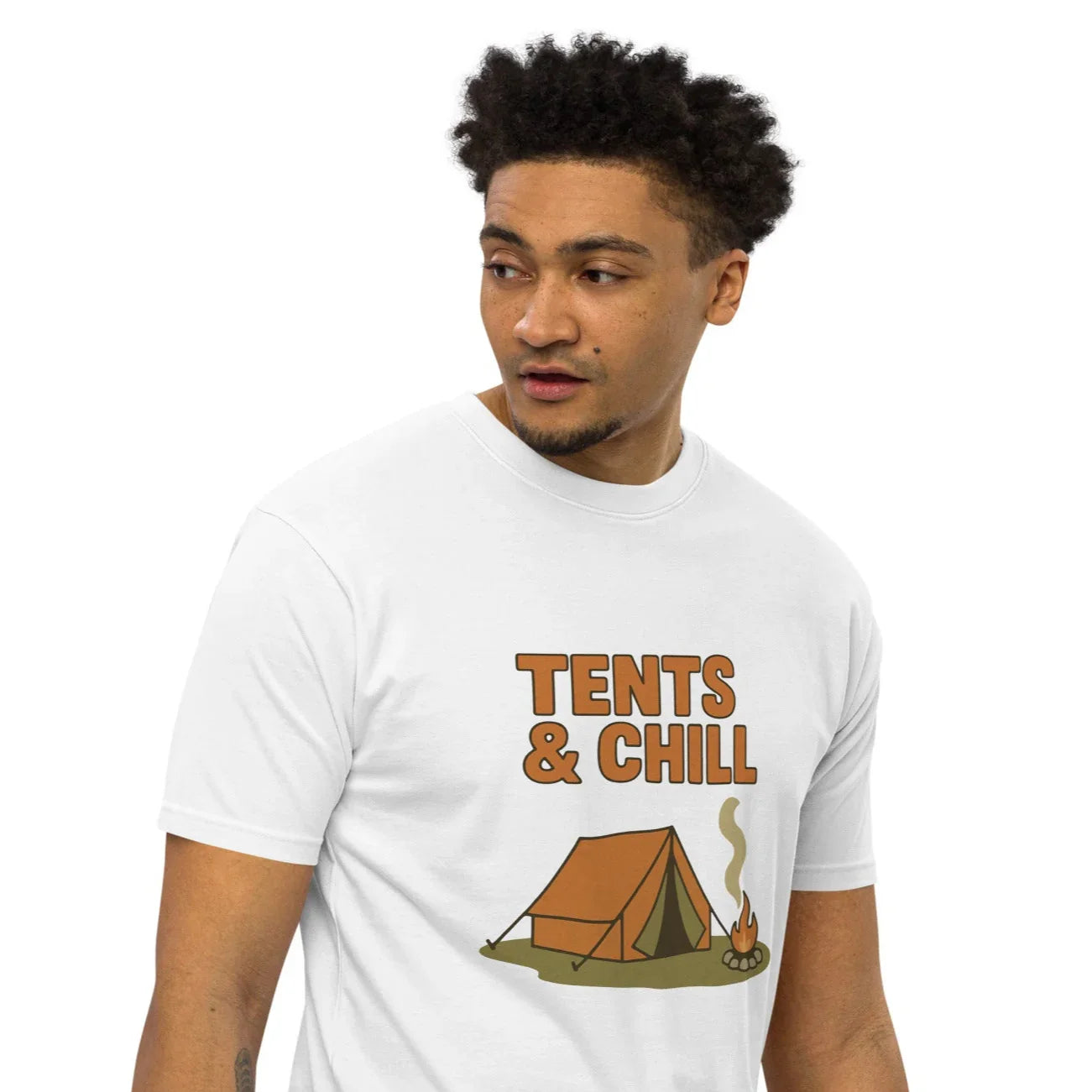 Tents & Chill Tee – Cozy Campfire Graphic Shirt - RaZits