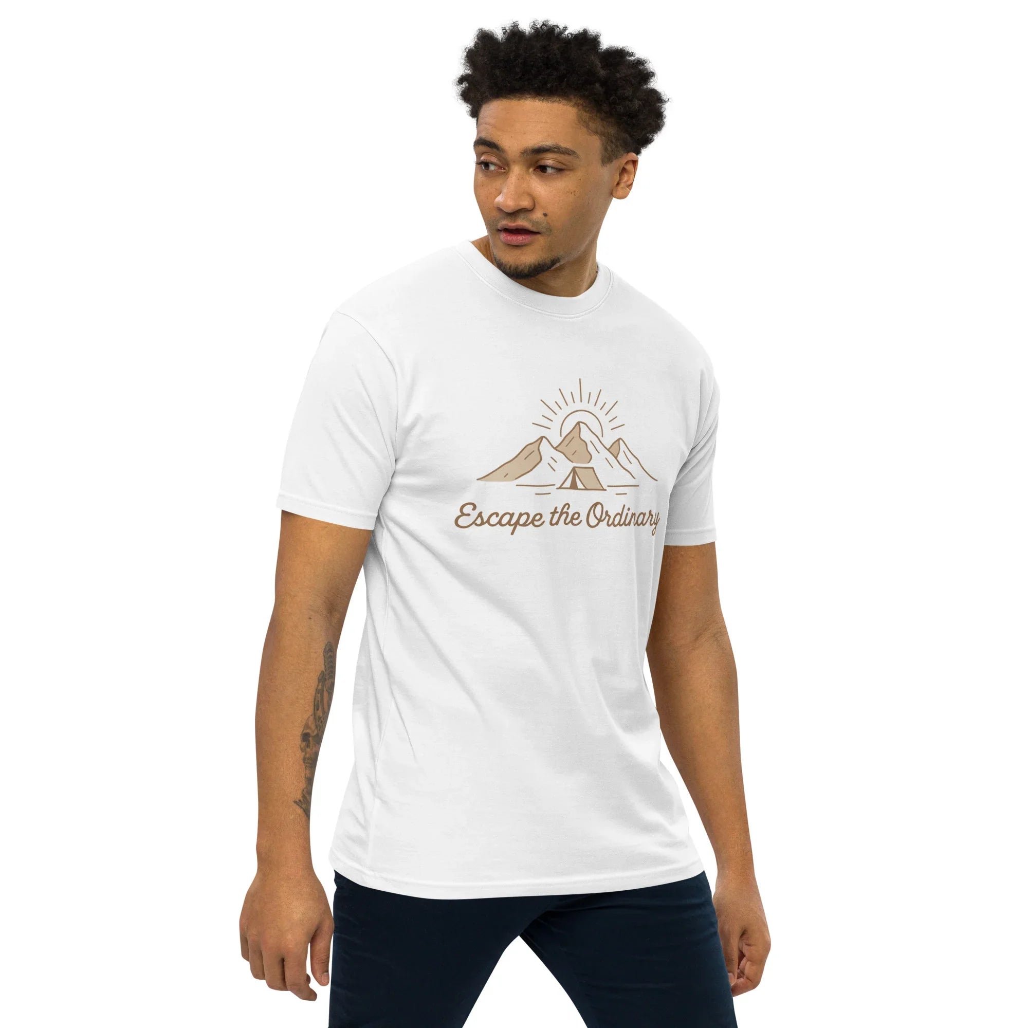 Escape the Ordinary Tee – Mountain Tent Graphic Shirt - RaZits