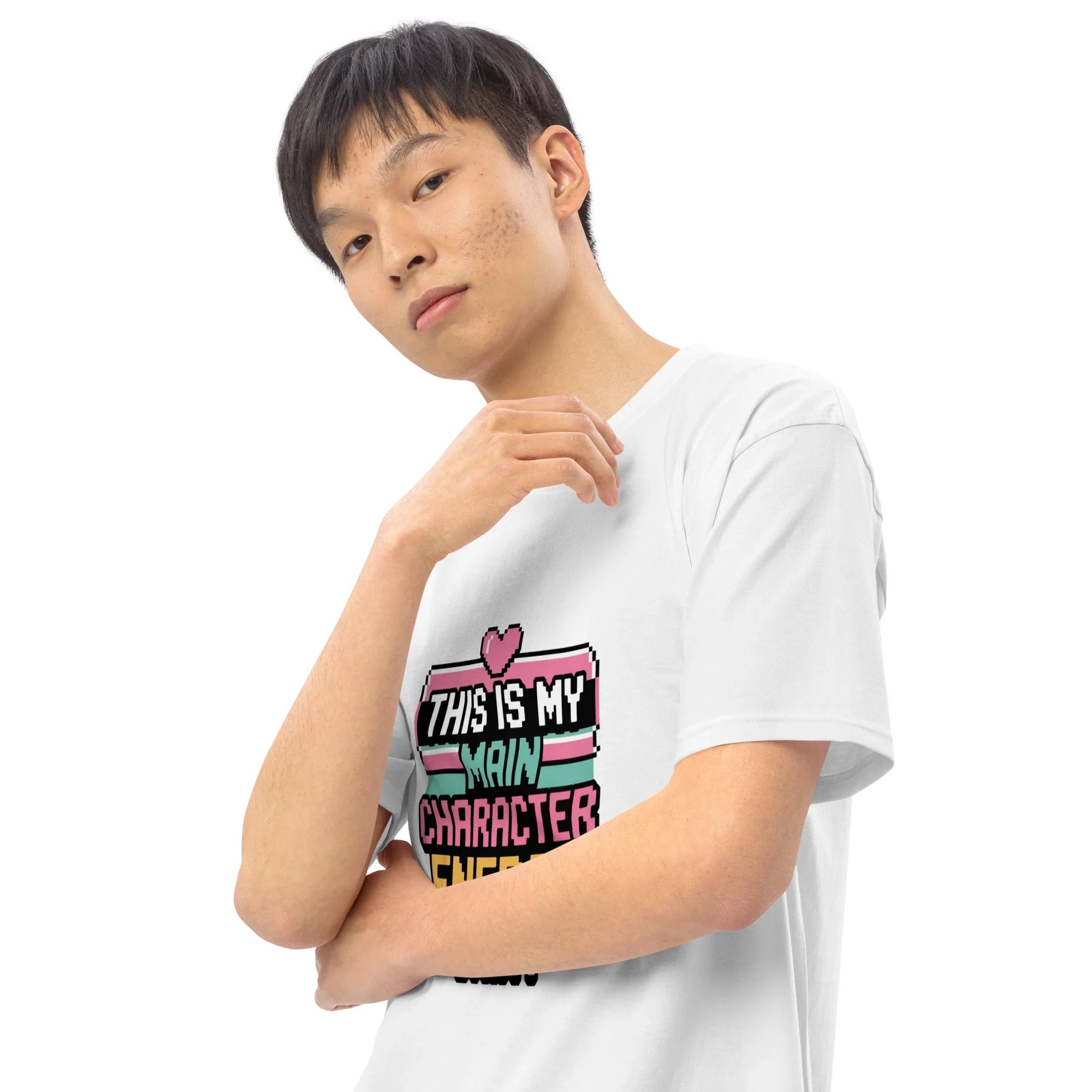 Main Character Energy Shirt – Pixel Gamer Vibes Tee - RaZits