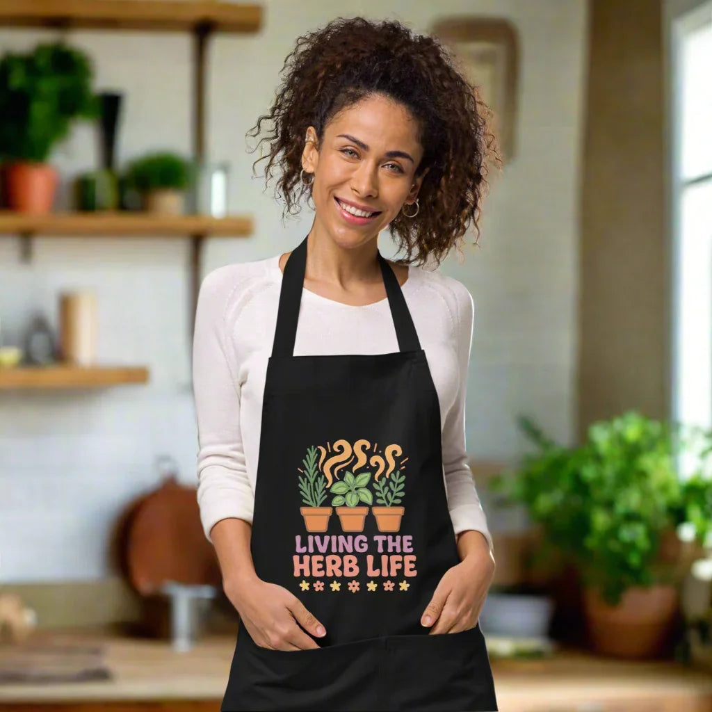 Living the Herb Life Organic Cotton Apron - RaZits