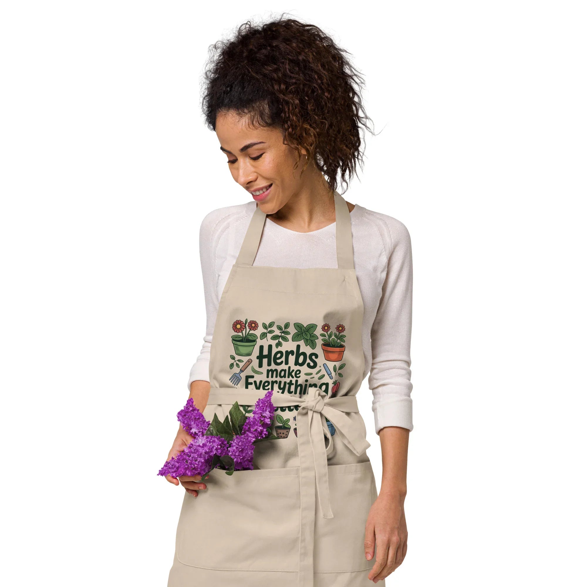 Herbs Make Everything Better Organic Cotton Apron - RaZits