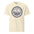 Acadia National Park vintage lighthouse badge t-shirt in ivory, front view of the garment-dyed heavyweight tee