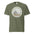 Olympic National Park vintage Ruby Beach badge t-shirt in moss, front view of the garment-dyed heavyweight tee