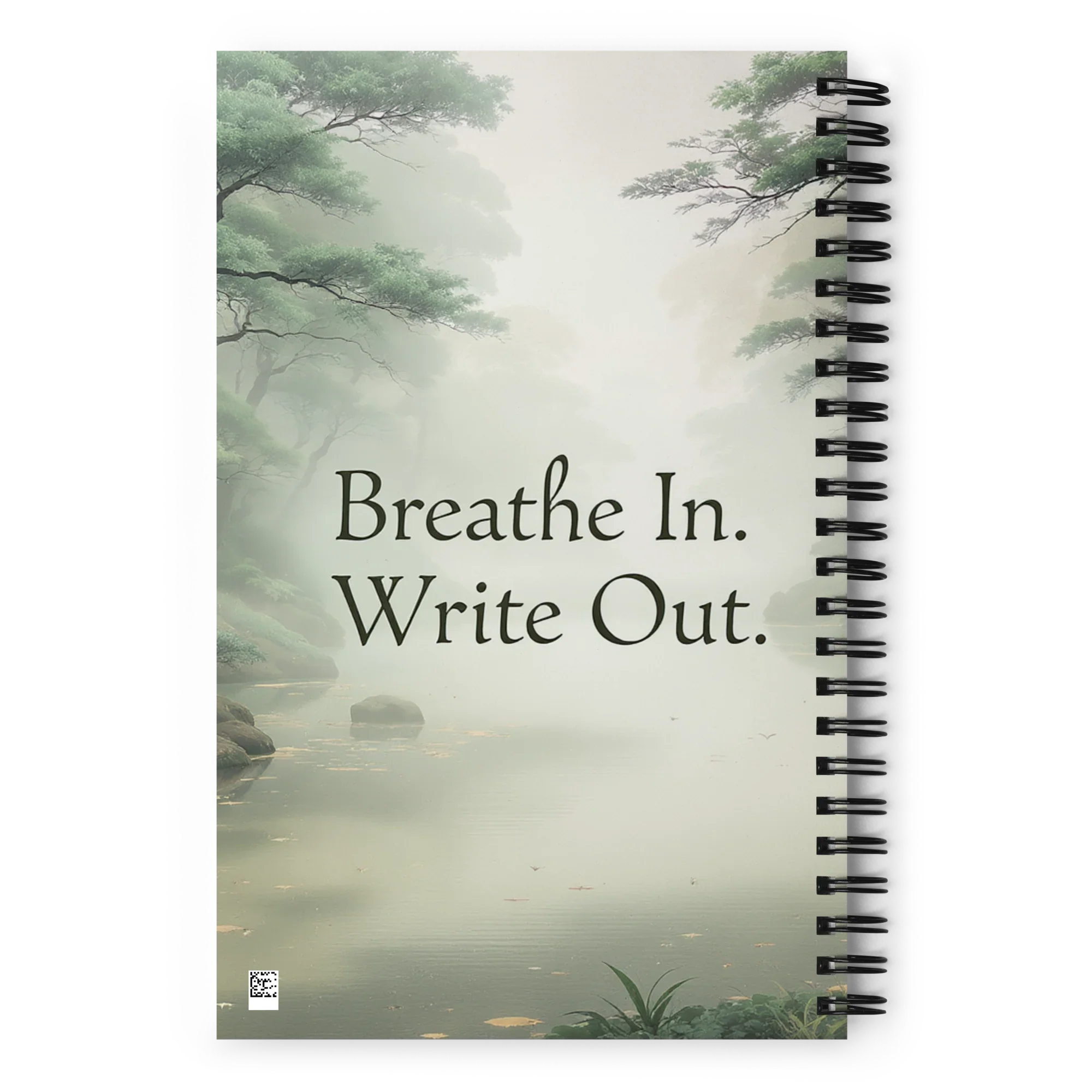 Breathe In. Write Out. – Mindful Forest Spiral Notebook - RaZits