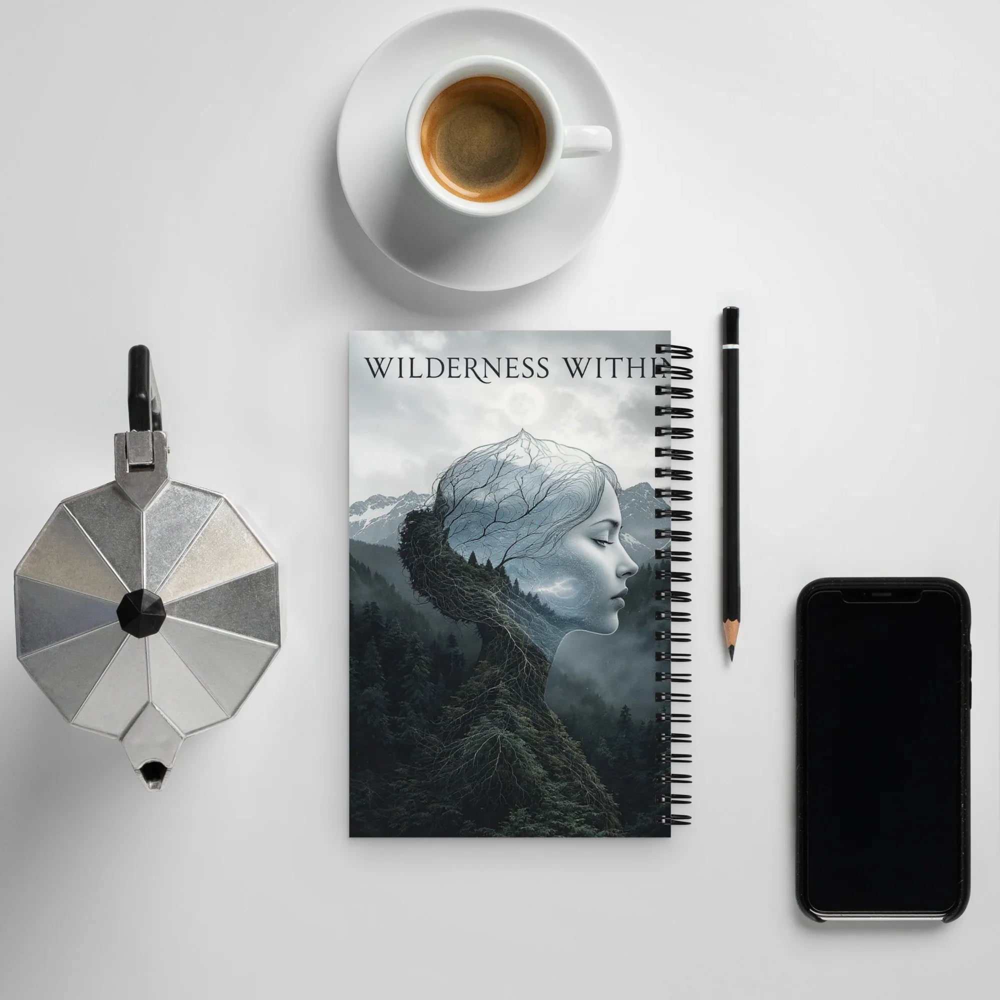 Wilderness Within – Dreamy Surreal Forest Spiral Notebook - RaZits