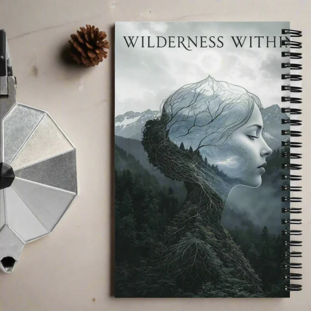 Wilderness Within – Dreamy Surreal Forest Spiral Notebook - RaZits