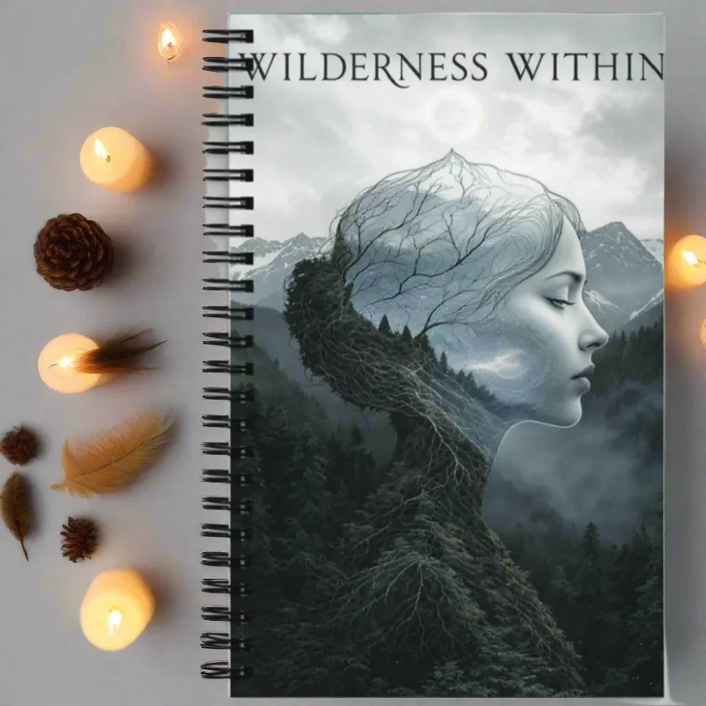 Wilderness Within – Dreamy Surreal Forest Spiral Notebook - RaZits