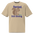 Squirrel Shirt in Faded Khaki, front view: Denied. Still Dining. around a squirrel eating a seed
