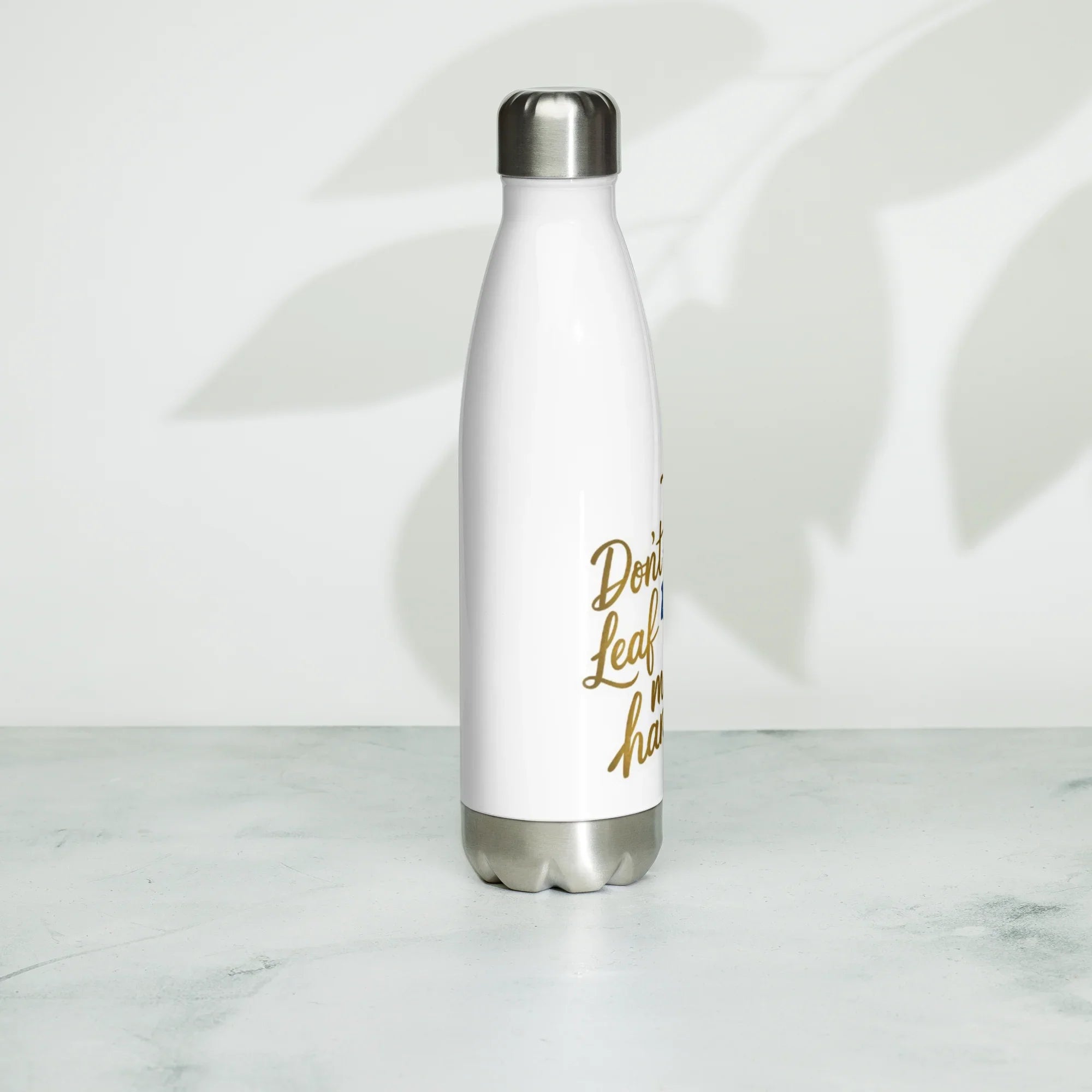 Don’t Leaf Me Hanging Bottle – Funny Nature-Themed Stainless Steel Bottle - RaZits