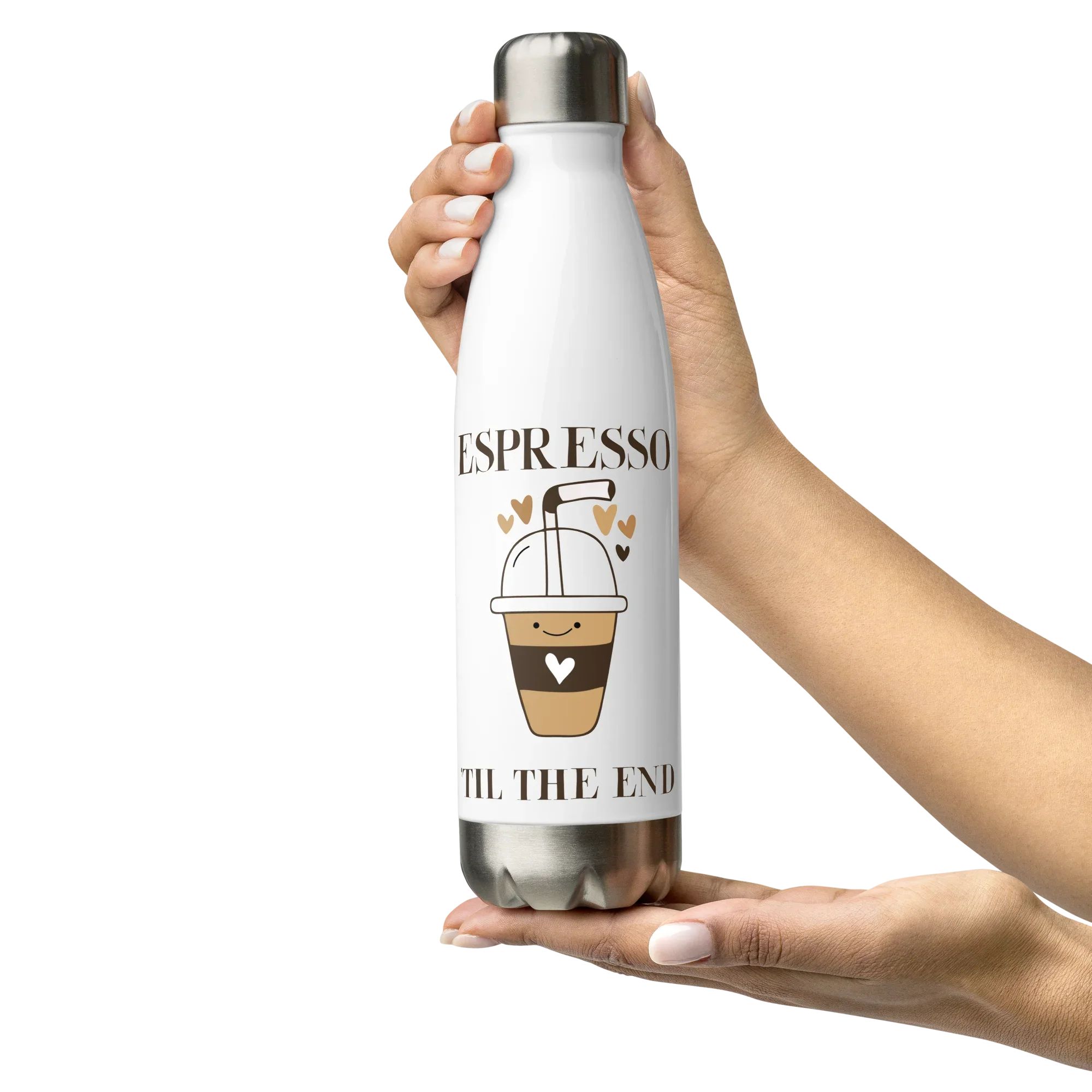 Espresso Til The End Bottle – Cute Coffee Lover Stainless Steel Bottle - RaZits