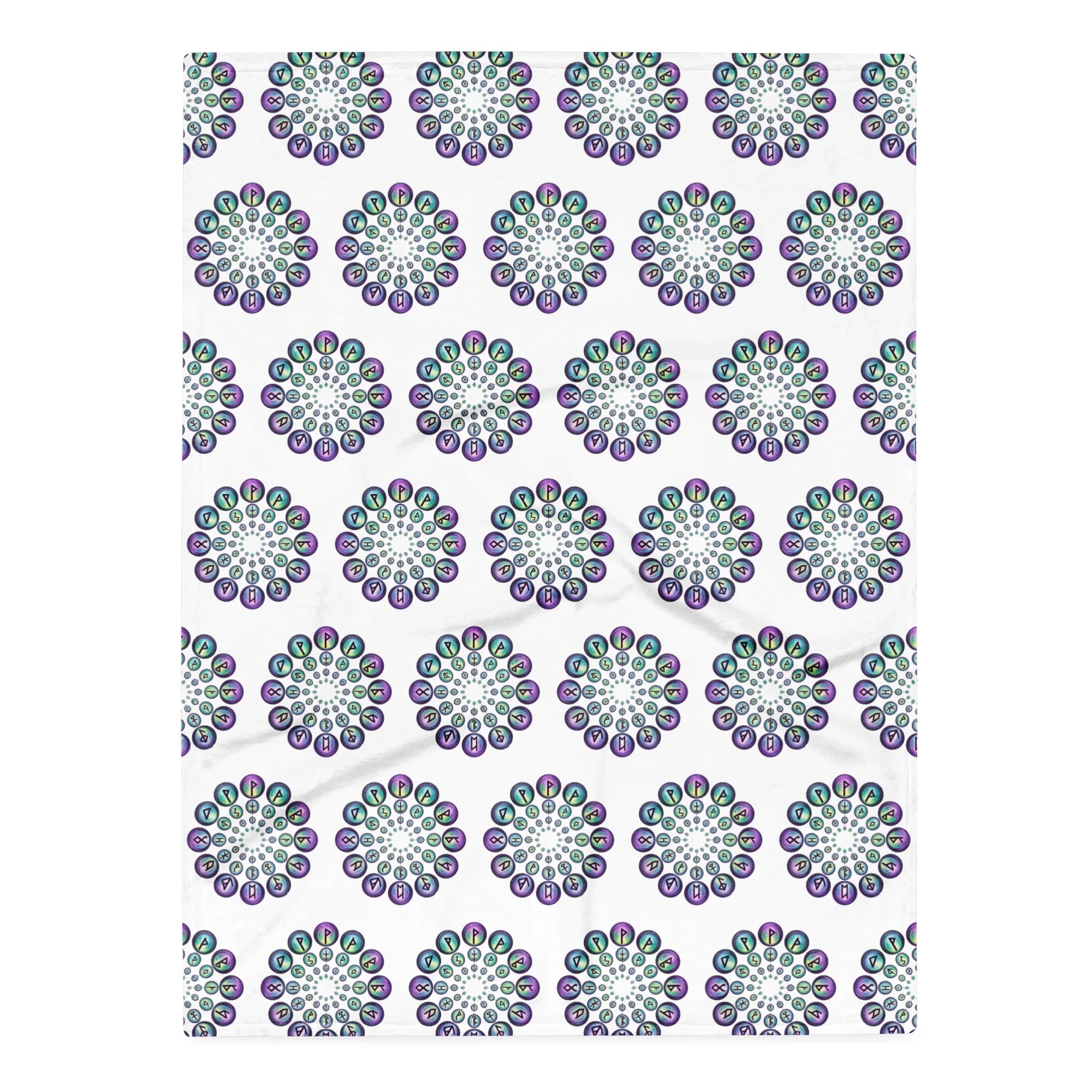 Aetherium Cosmic Runes Throw Blanket - RaZits