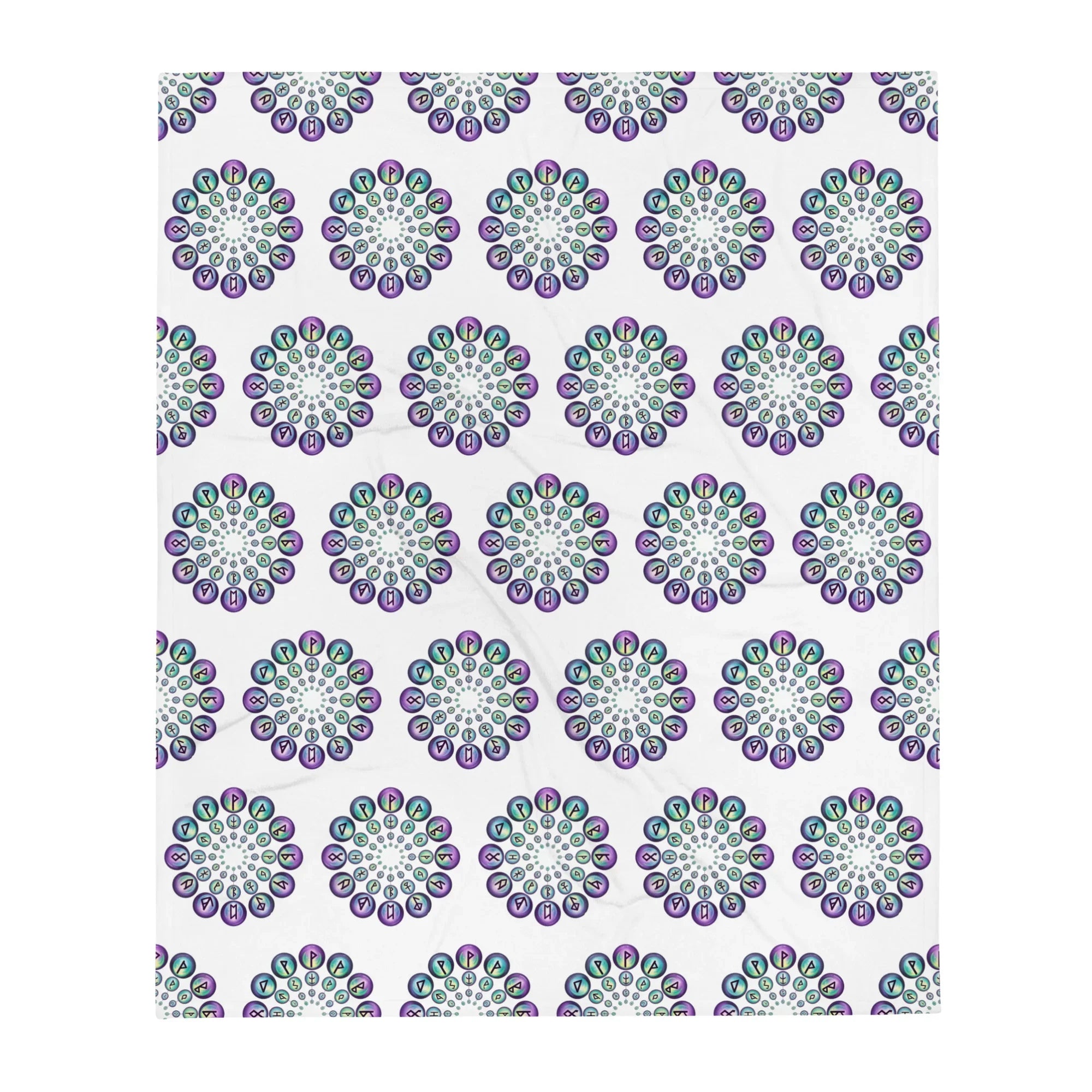 Aetherium Cosmic Runes Throw Blanket - RaZits