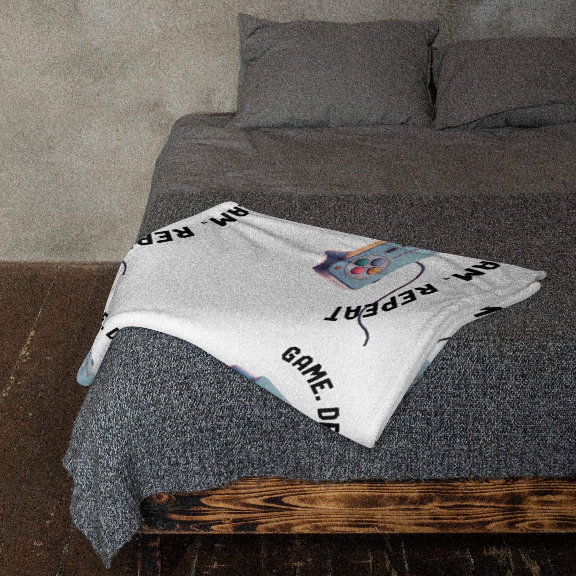Game Dream Repeat Gaming Throw Blanket - RaZits