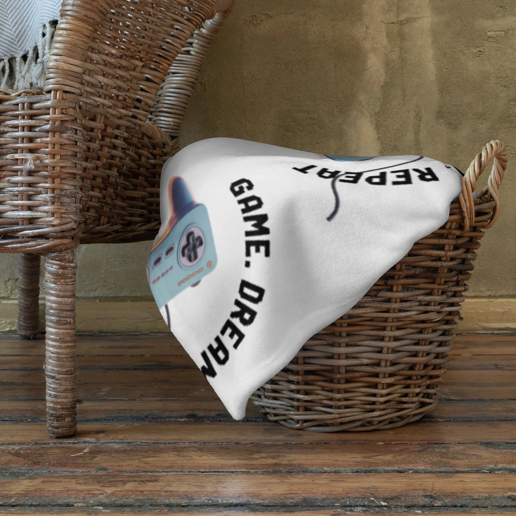Game Dream Repeat Gaming Throw Blanket - RaZits