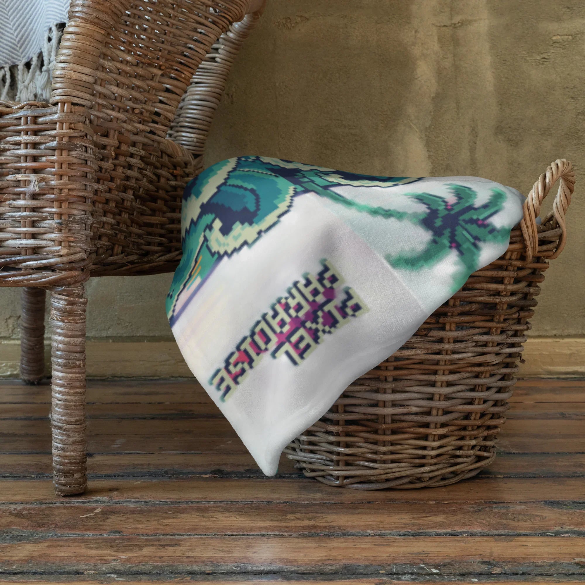 Pixel Paradise Throw Blanket - RaZits