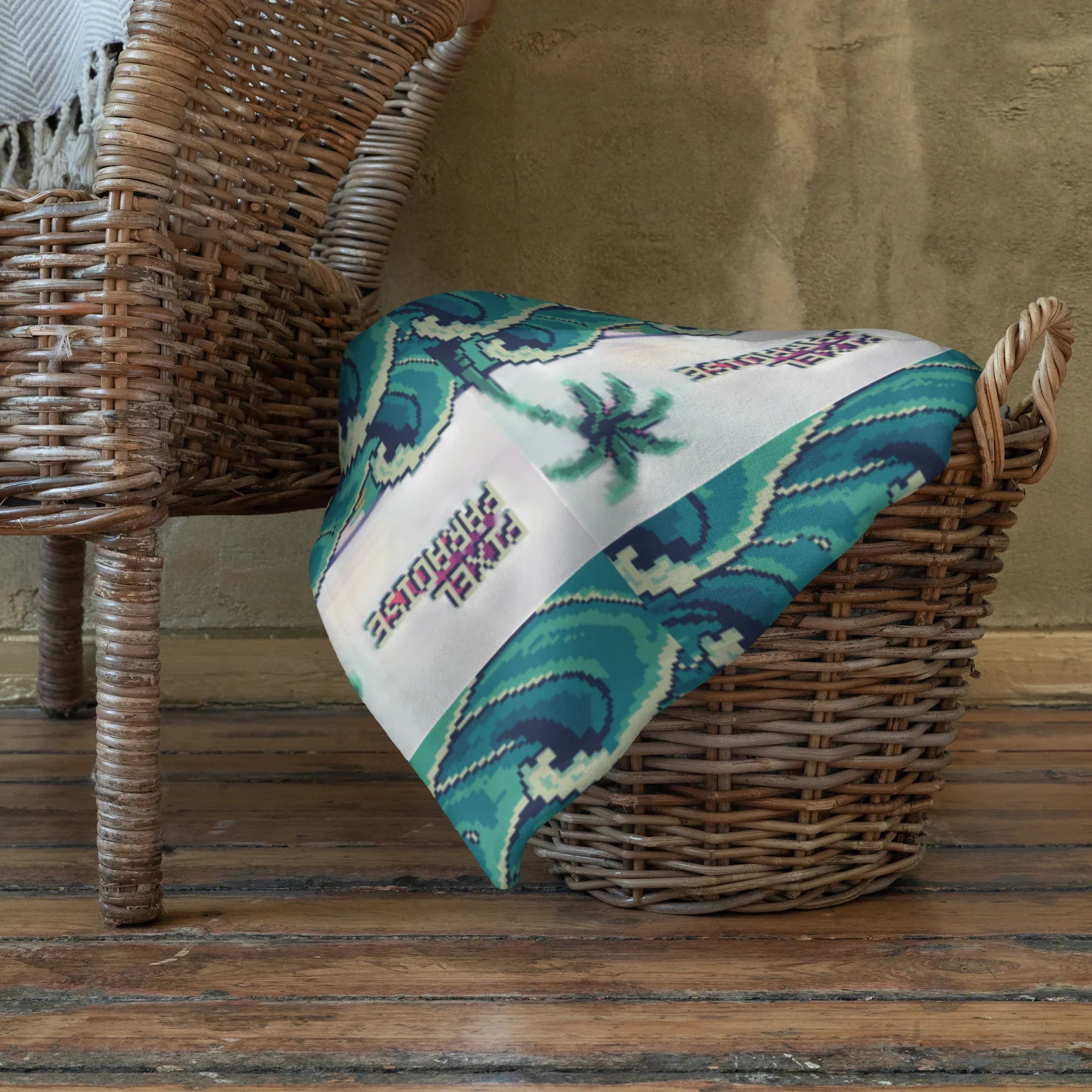 Pixel Paradise Throw Blanket - RaZits