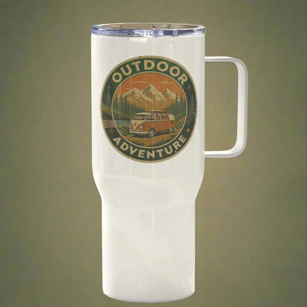 Outdoor Adventure – Retro Van Stainless Steel Tumbler - RaZits