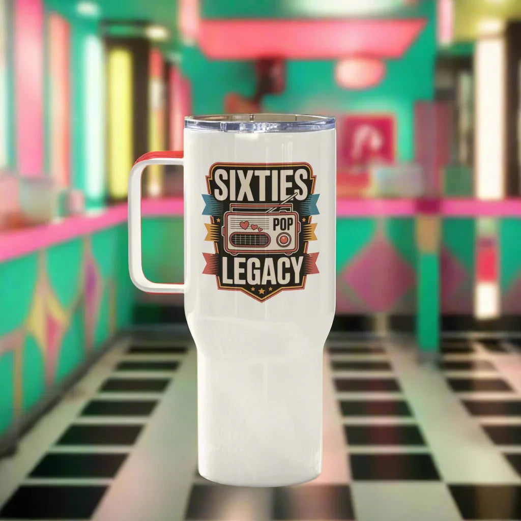 Sixties Pop Legacy – Retro Radio Love Travel Mug - RaZits