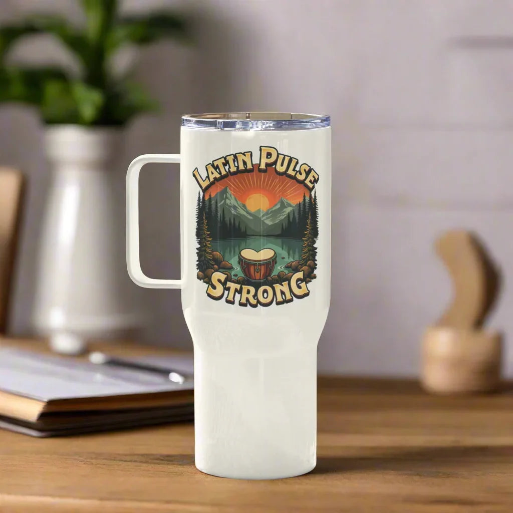 Latin Pulse Strong Mug – Bold Beats & Mountain Drums - RaZits