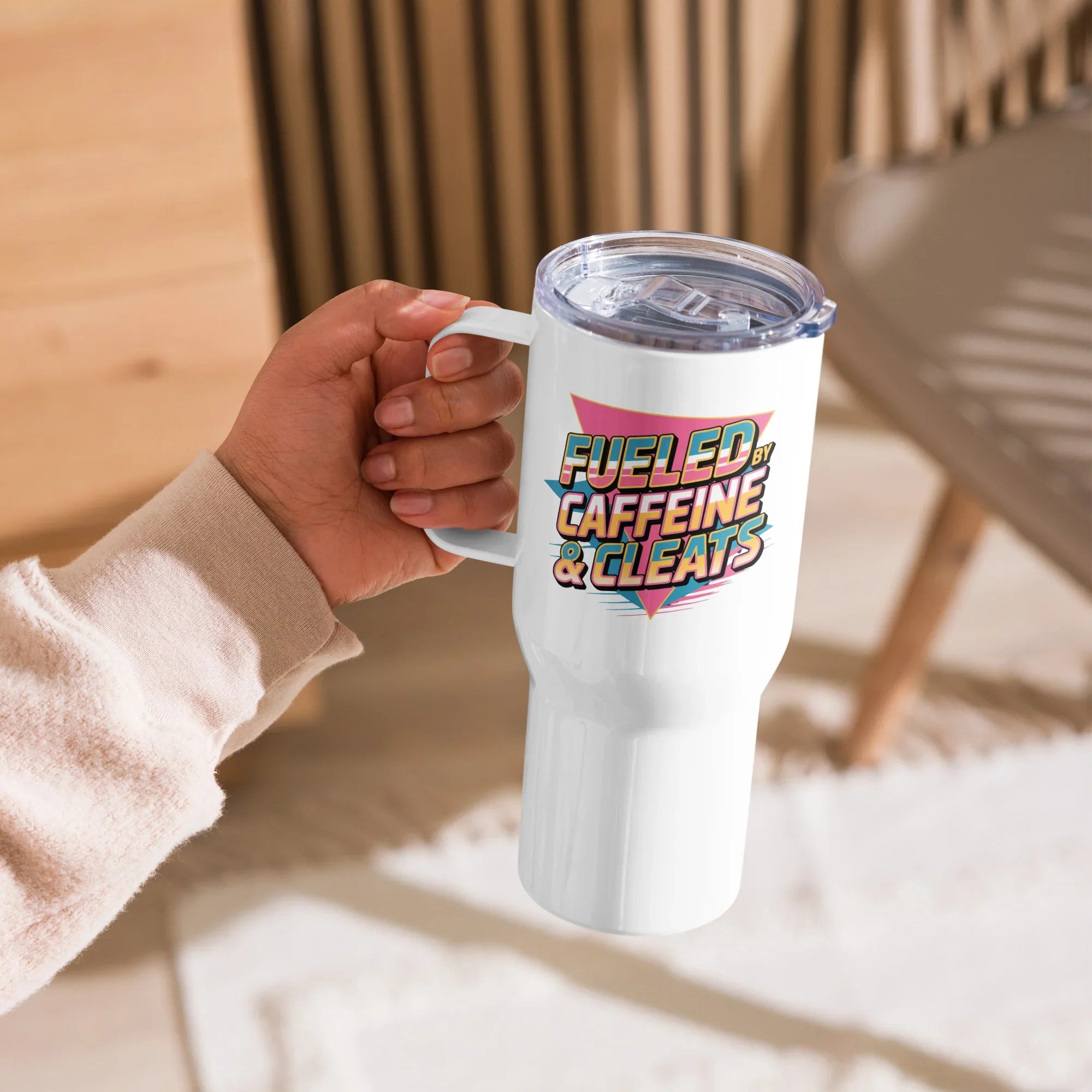 Fueled by Caffeine & Cleats Sports Tumbler - RaZits