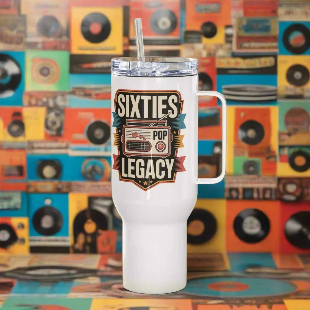 Sixties Pop Legacy – Retro Radio Love Travel Mug - RaZits