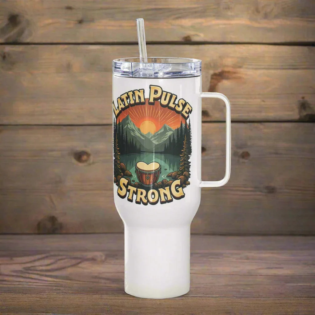 Latin Pulse Strong Mug – Bold Beats & Mountain Drums - RaZits