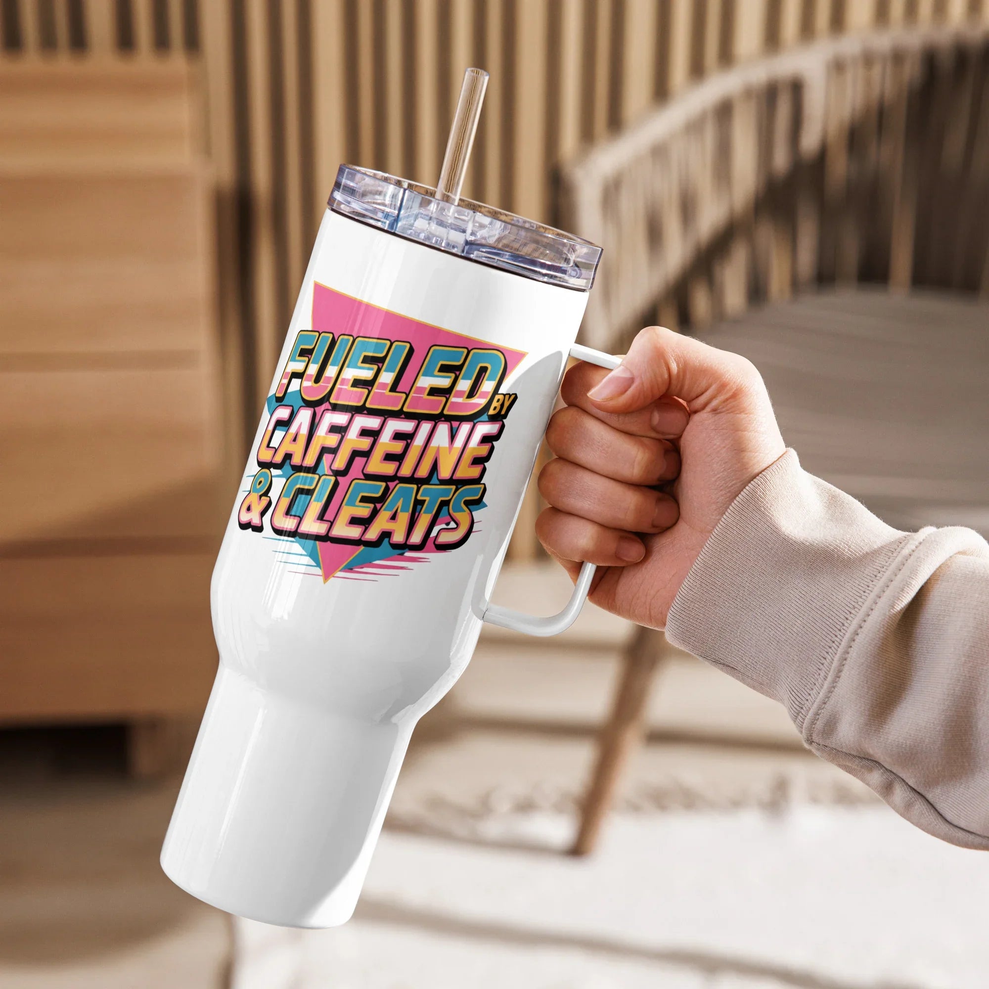 Fueled by Caffeine & Cleats Sports Tumbler - RaZits