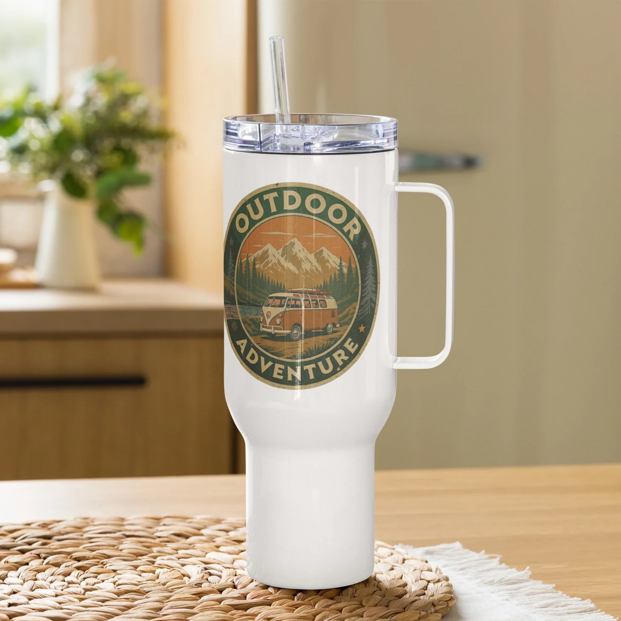 Outdoor Adventure – Retro Van Stainless Steel Tumbler - RaZits