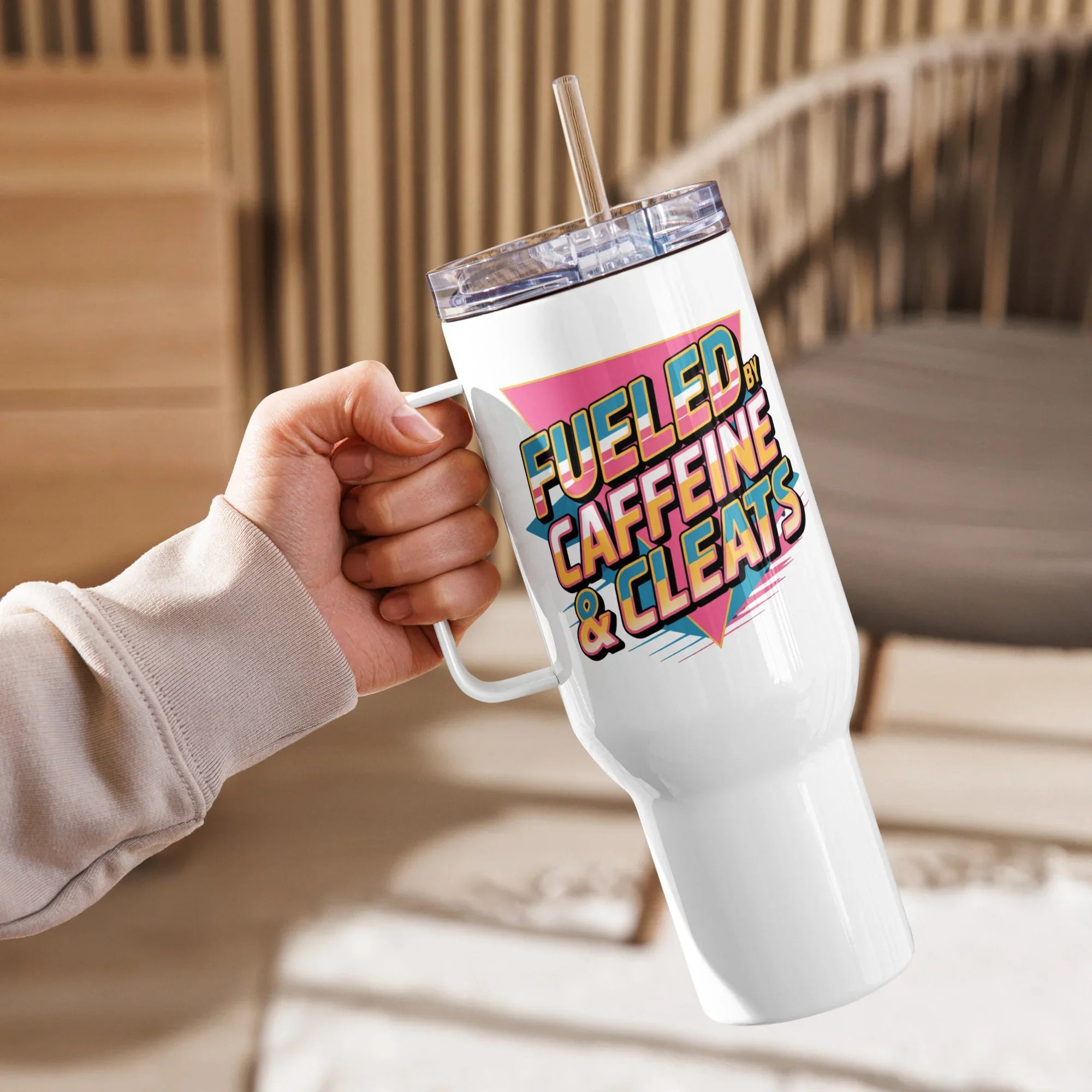 Fueled by Caffeine & Cleats Sports Tumbler - RaZits