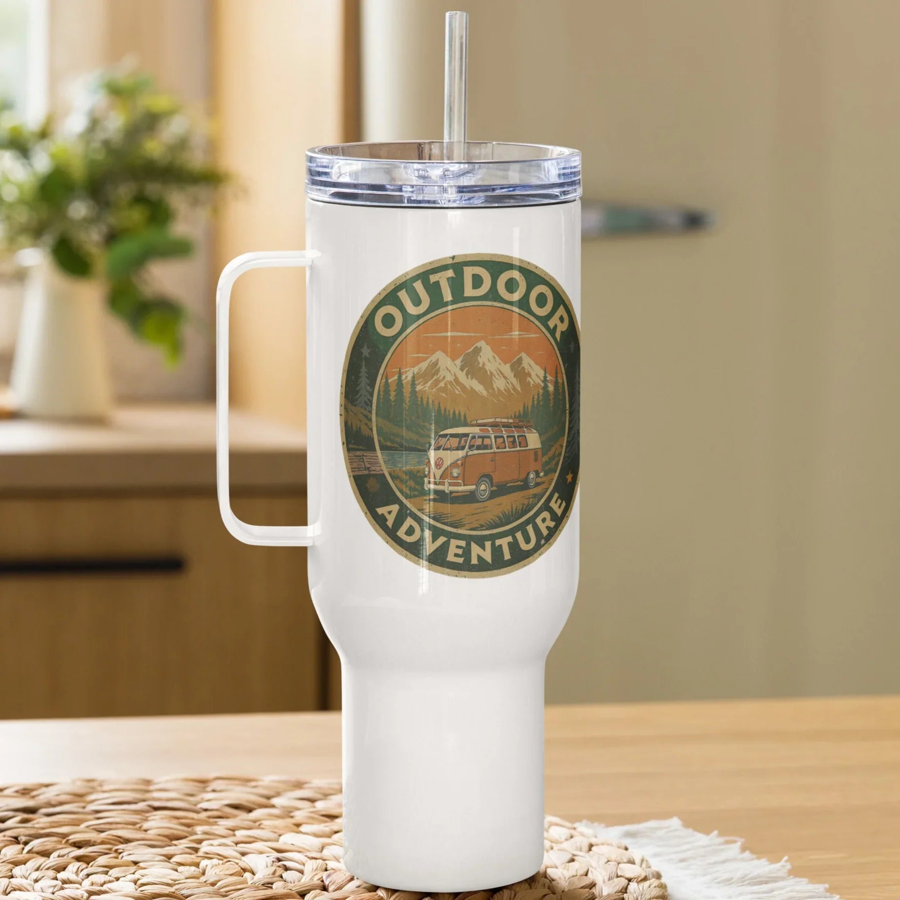 Outdoor Adventure – Retro Van Stainless Steel Tumbler - RaZits