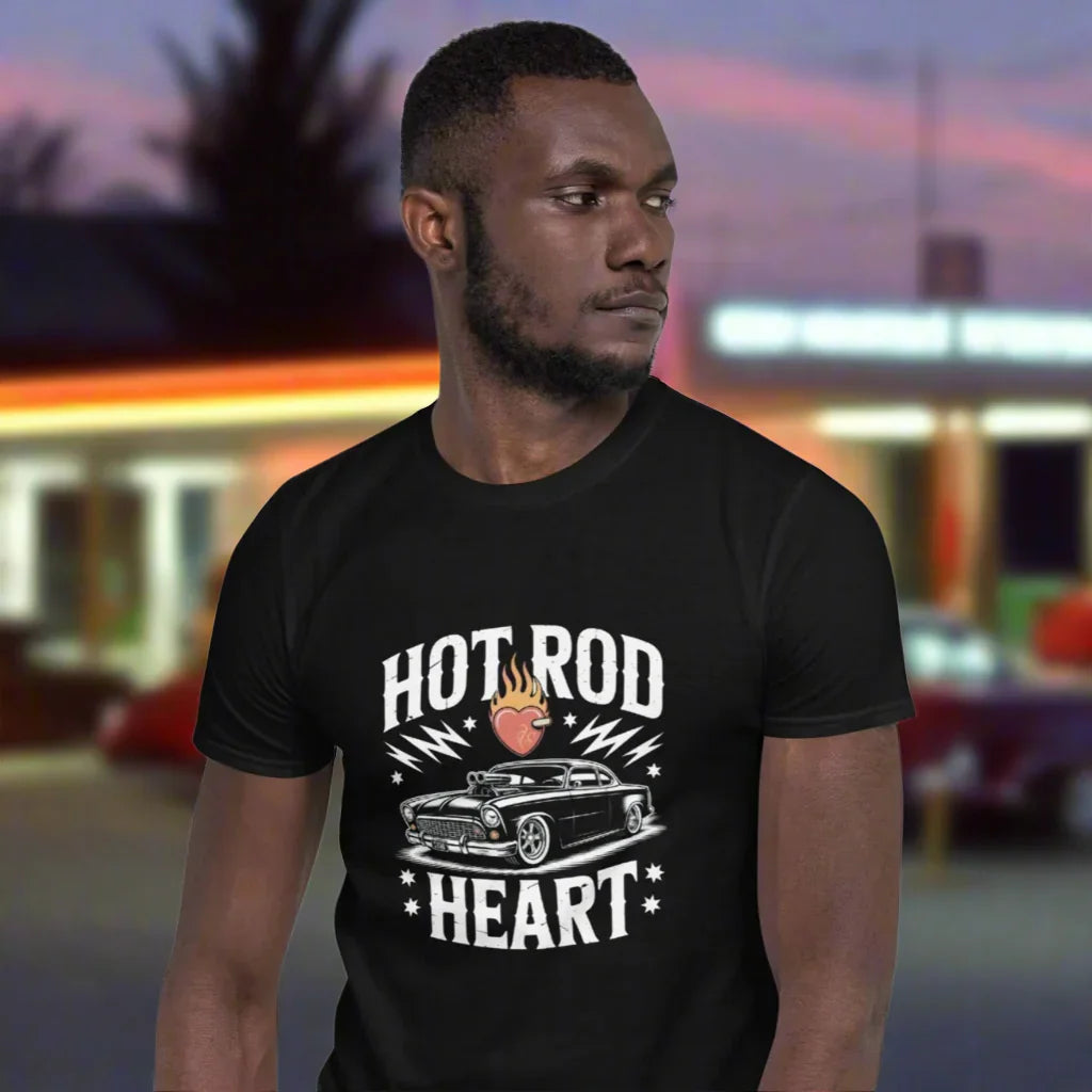 Hot Rod Heart Muscle Car Tee - RaZits