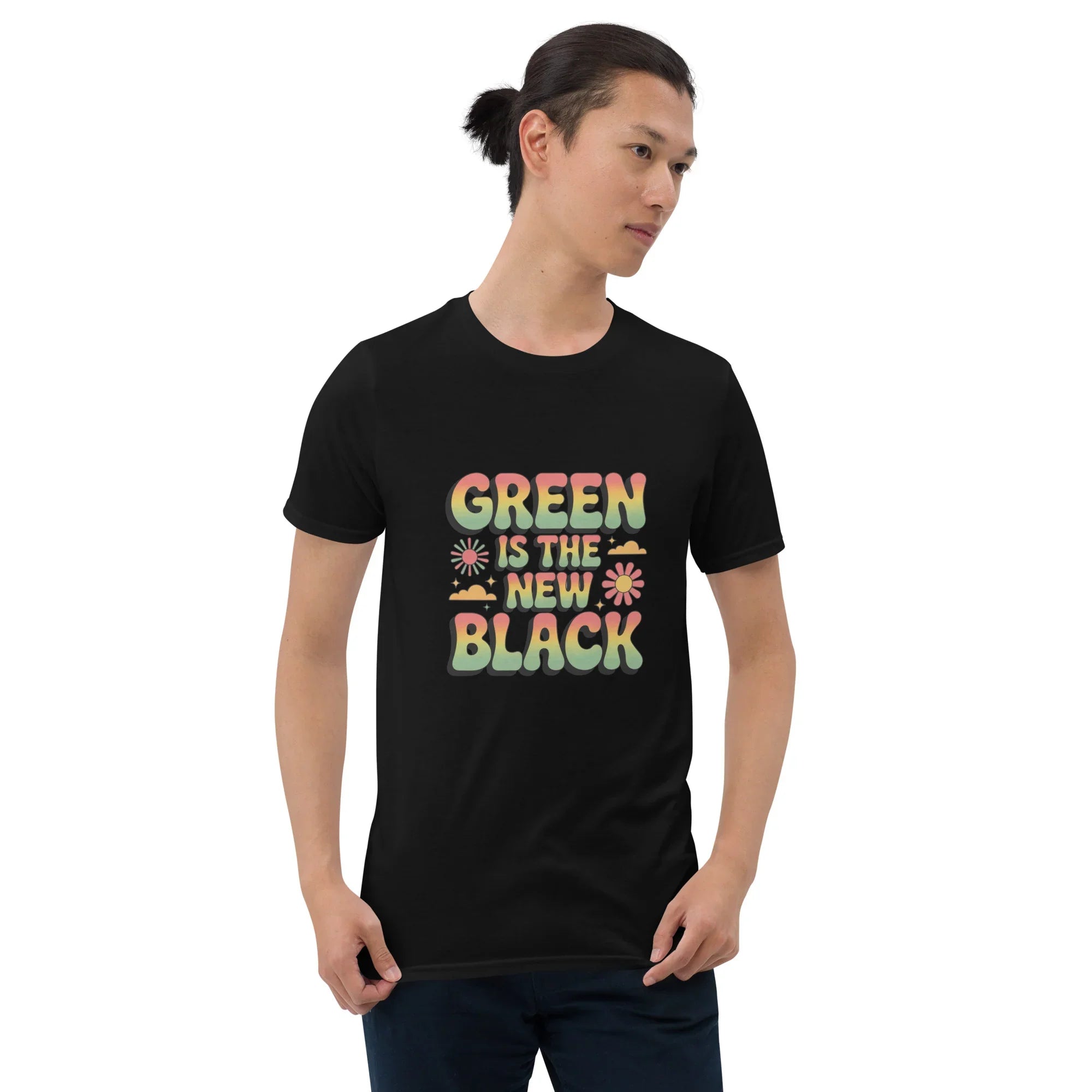 Retro Plant T-Shirt – Green Is the New Black Graphic Tee - RaZits