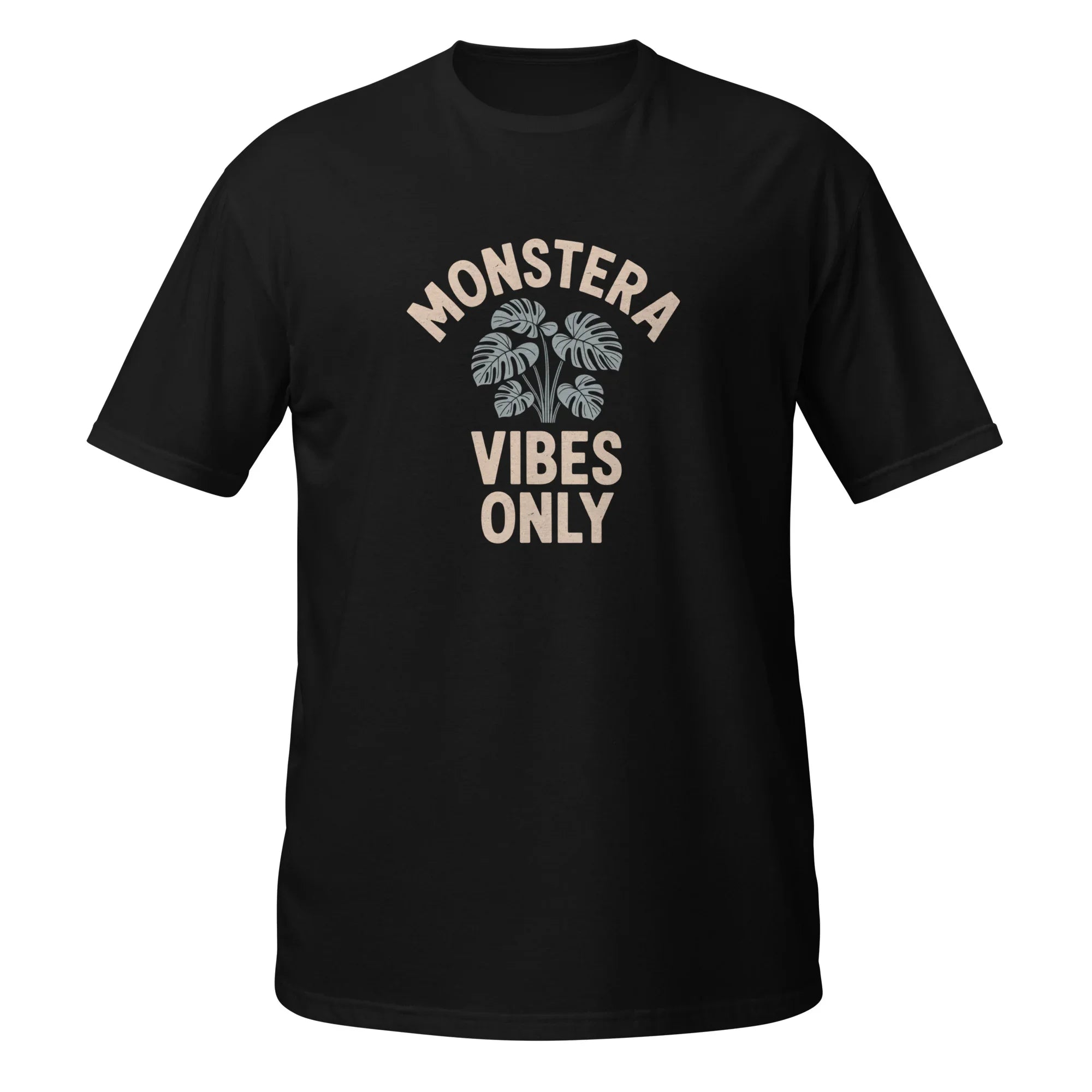 Monstera Plant T-Shirt – Monstera Vibes Only Minimal Tee - RaZits