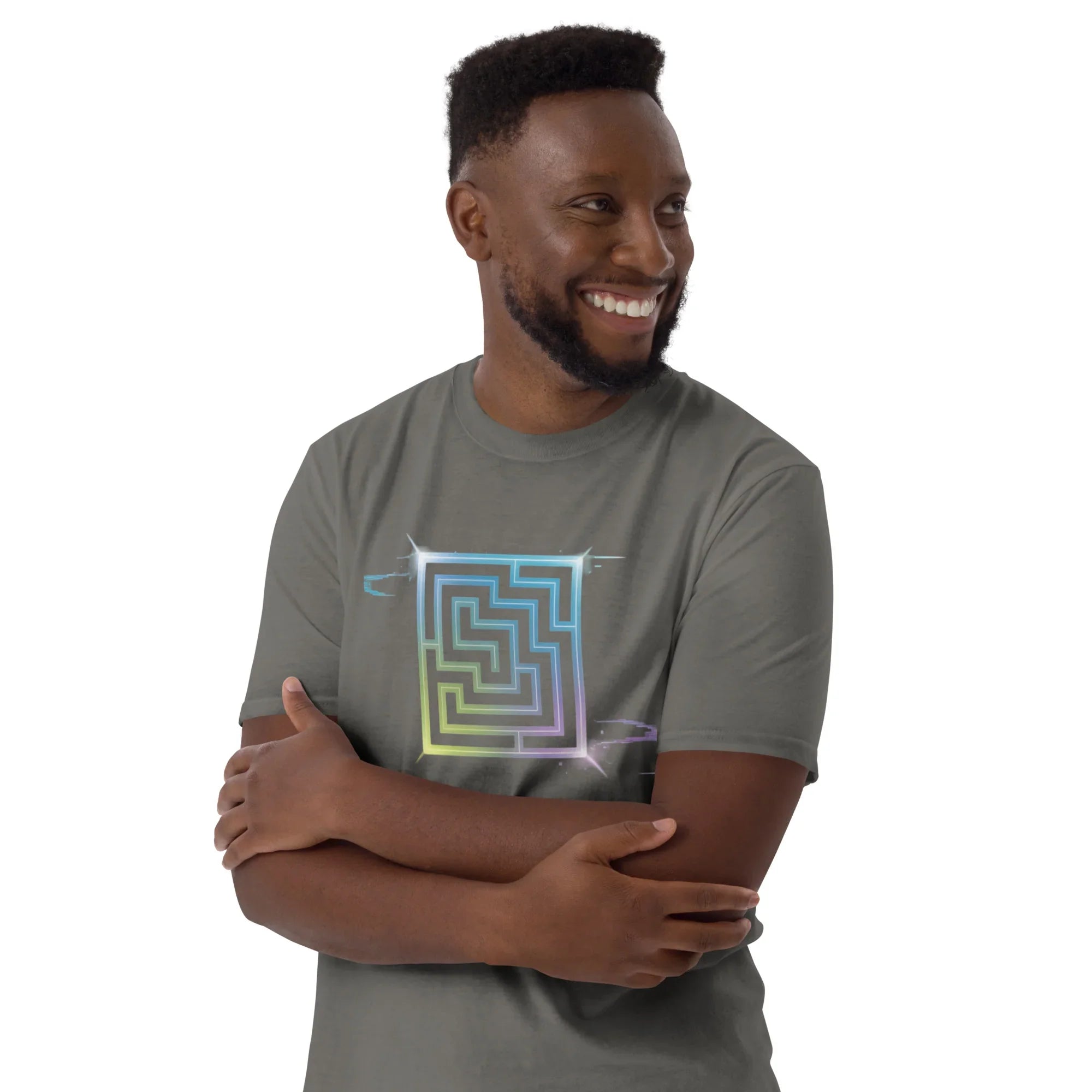 Neon Labyrinth Shirt – Pixel Maze Gamer Tee - RaZits